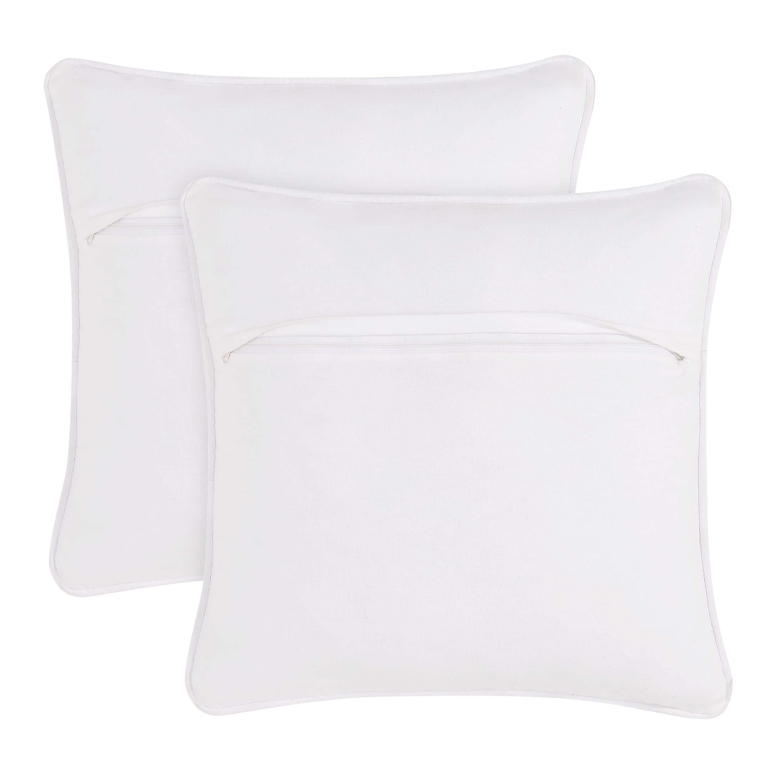 Boho Living Jada Braided Cotton/Jute Throw Pillow Covers