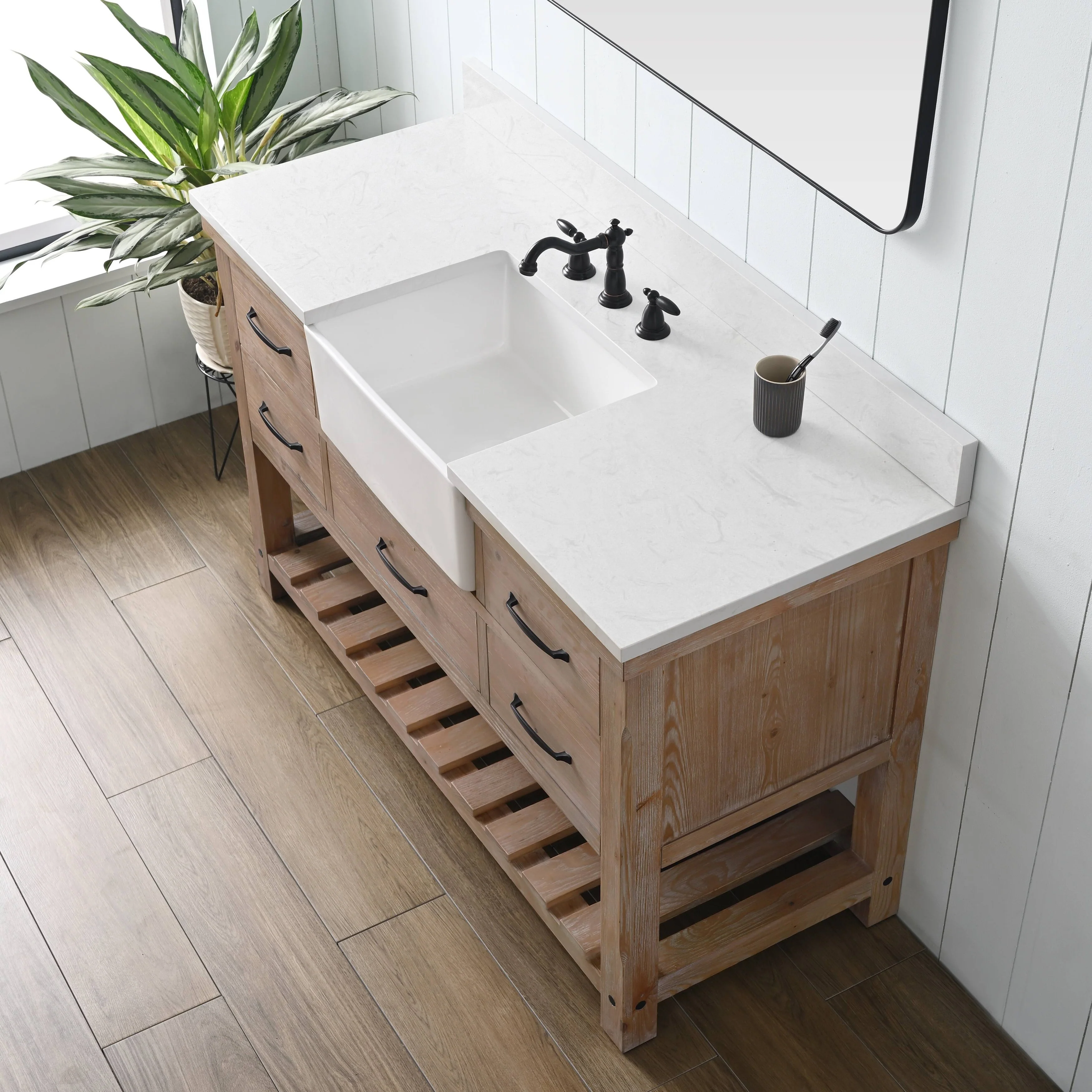 Sudio Design Bathroom Vanity Wesley Weathered Collection.