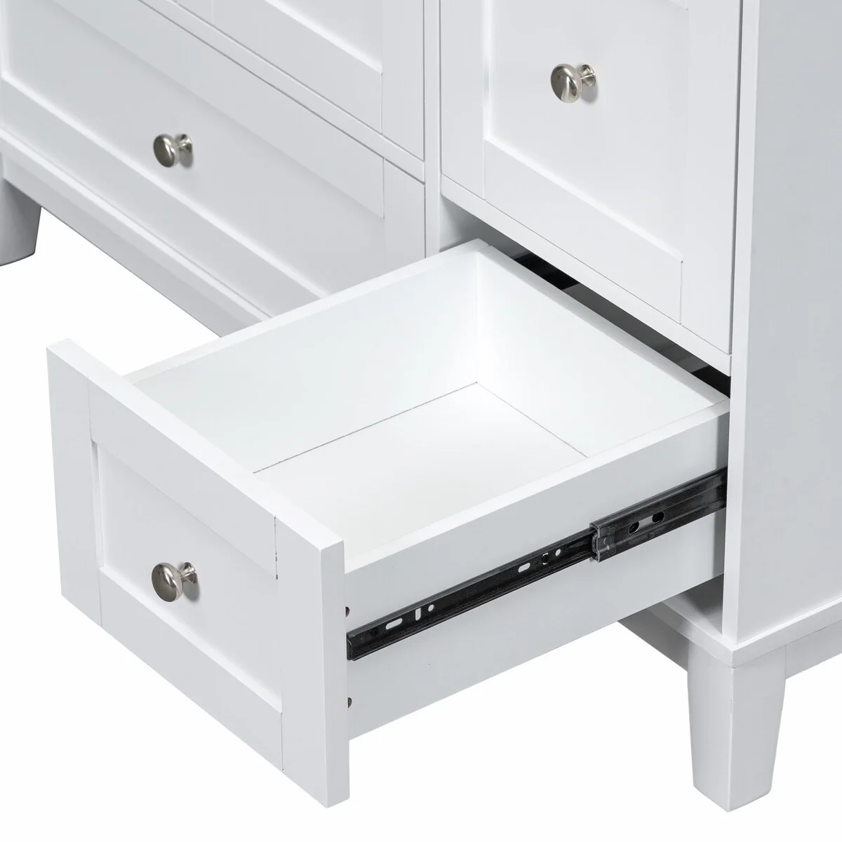 Modern 36-Inch Bathroom Vanity with Resin Sink and Ample Storage