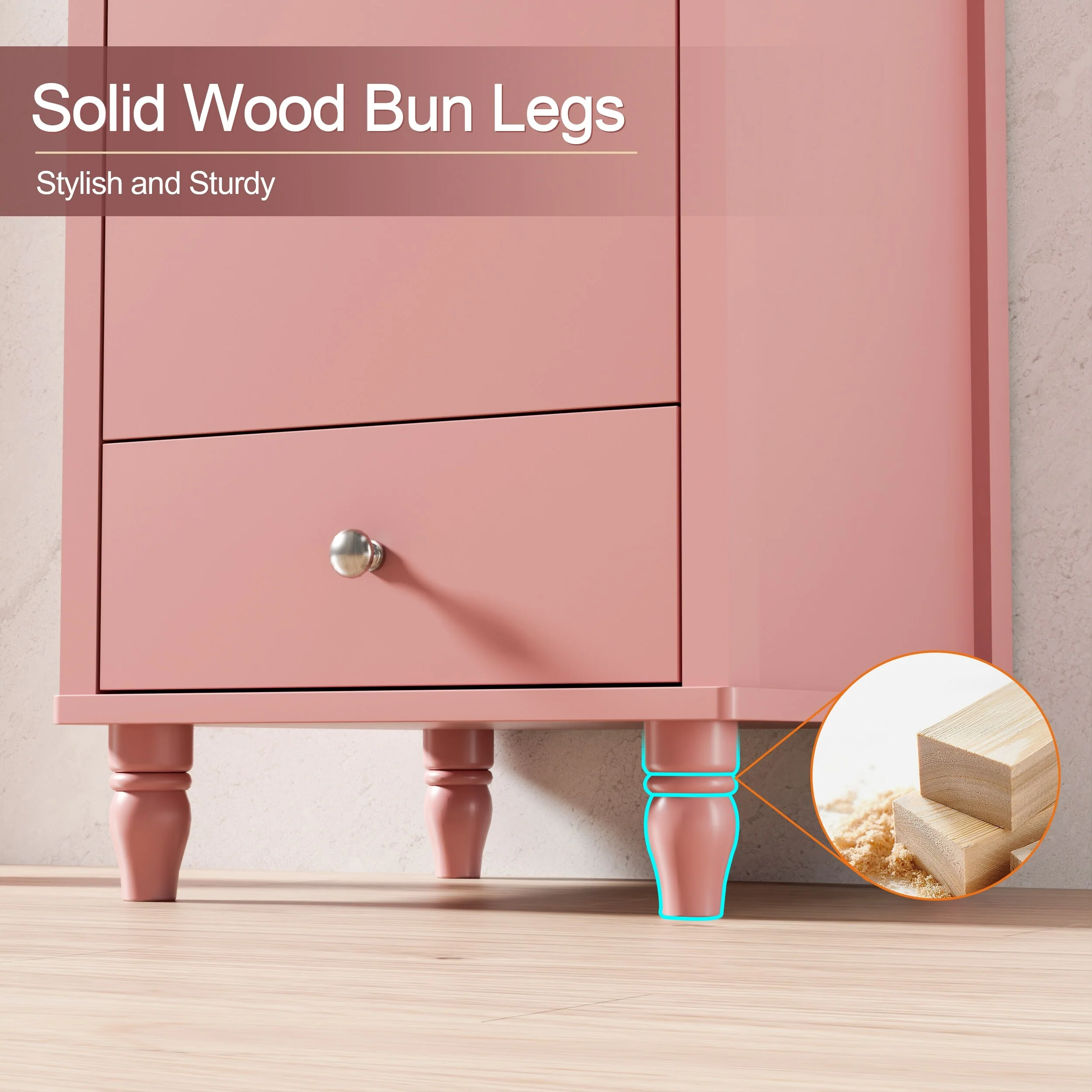 Lace Trim Freestanding Bathroom Vanity Set - Perfect for Bathrooms