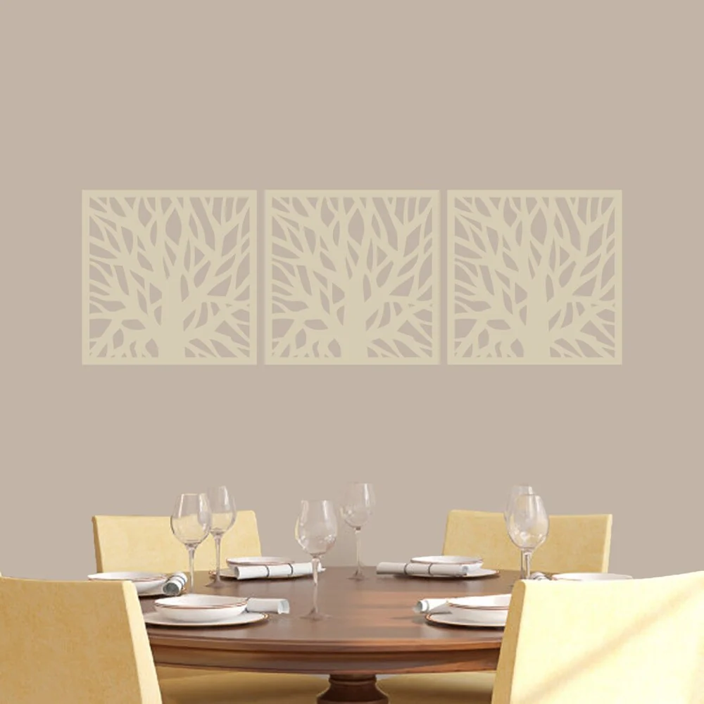 Tree Branch Squares Wall Decals