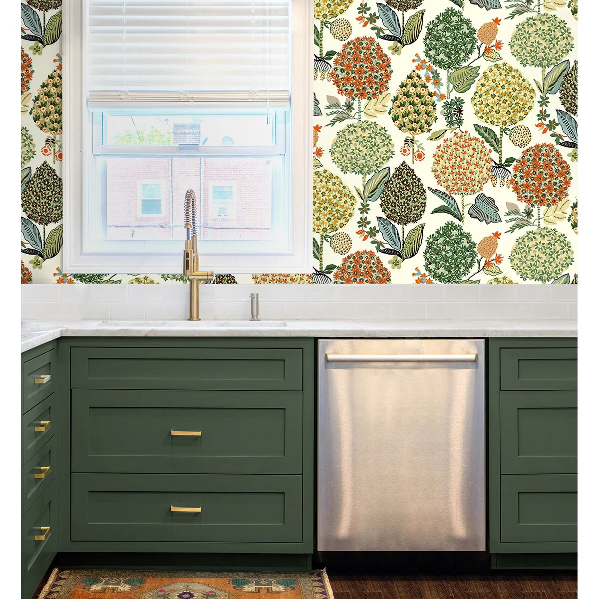 NextWall Blooming Bulbs Peel and Stick Wallpaper