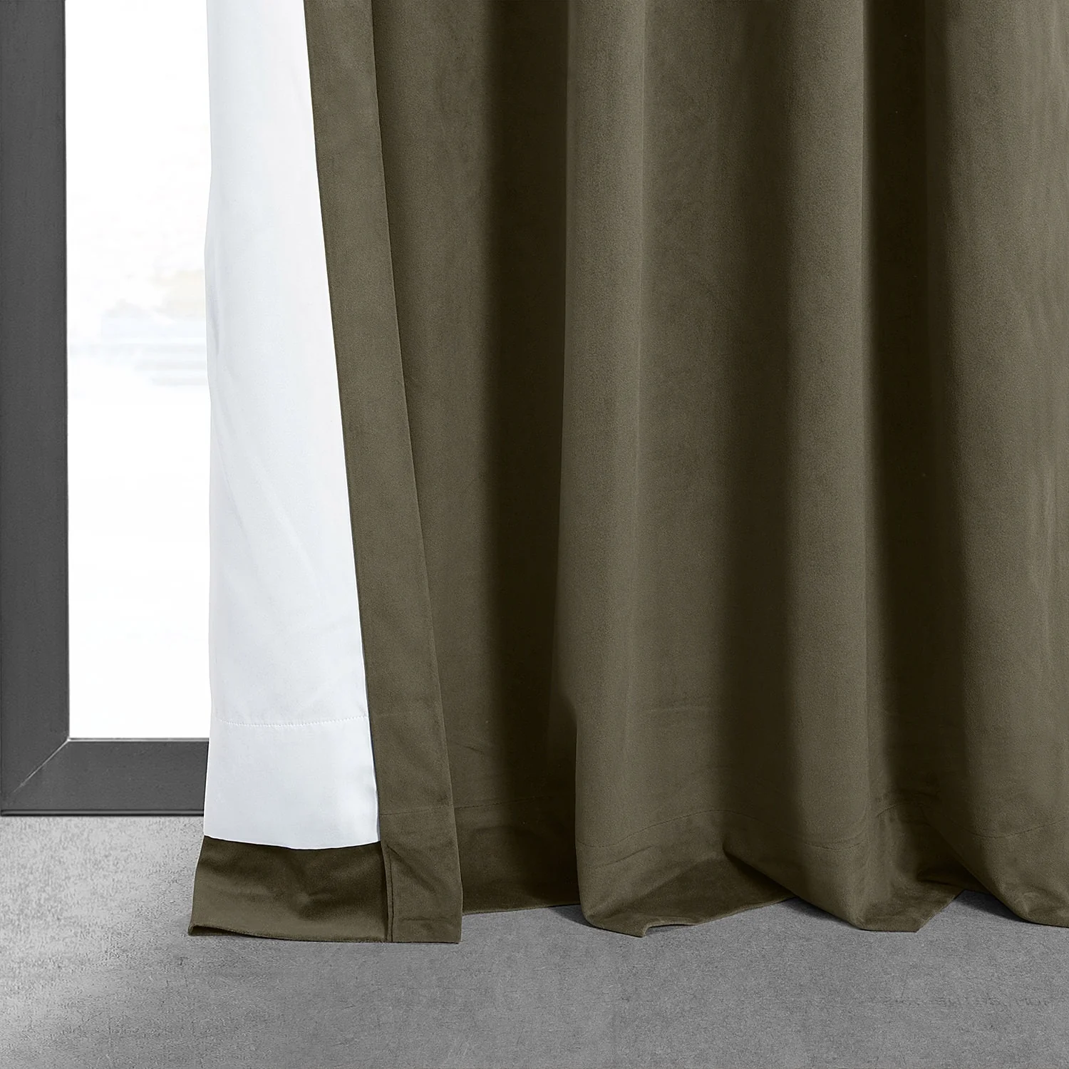 Exclusive Fabrics Signature Velvet Thermal Lined With 100% 4 Pass Blackout Curtains. (1 Panel)