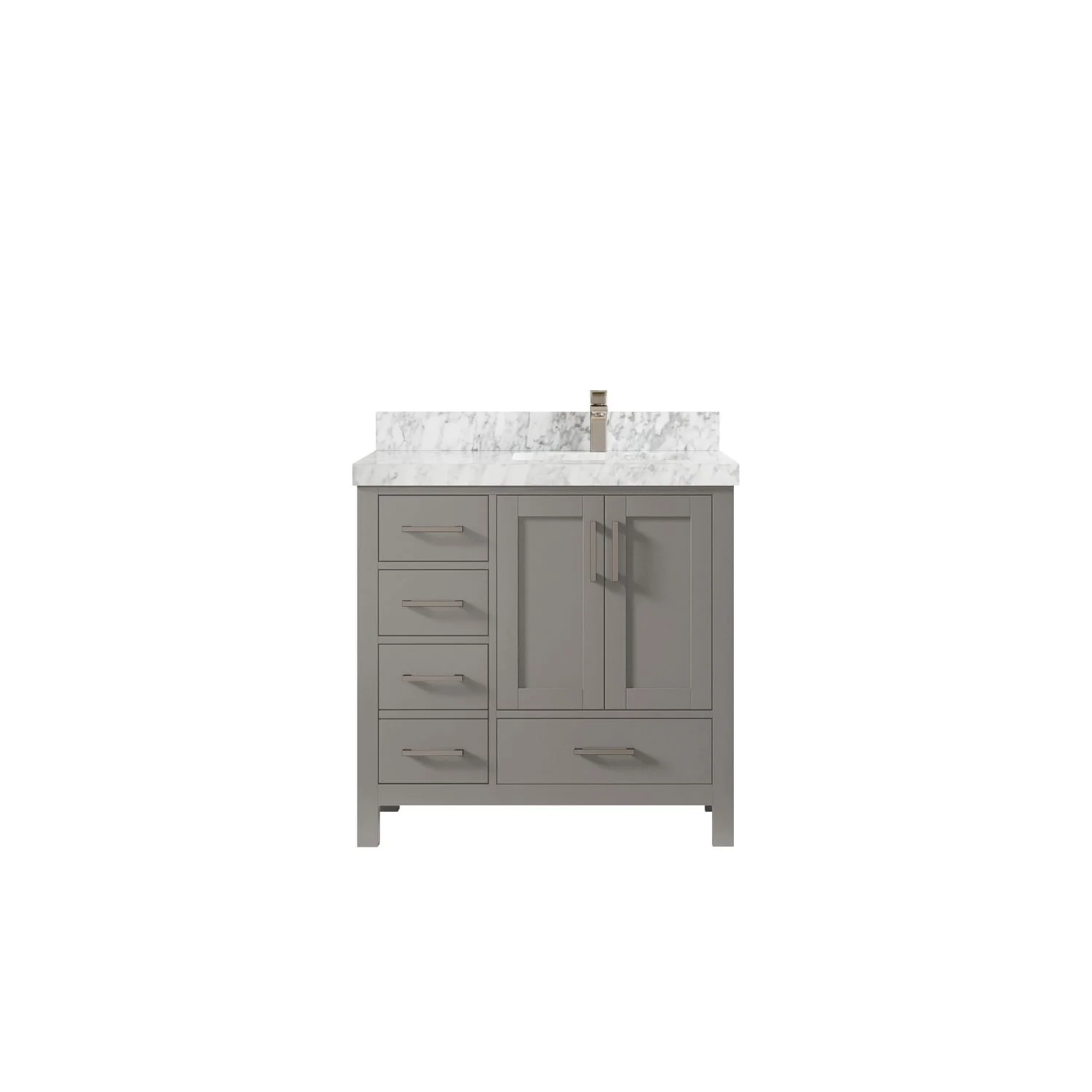 Willow Collections 36 in. W x 22 in. D Malibu Right Offset Sink Bathroom Vanity with Countertop