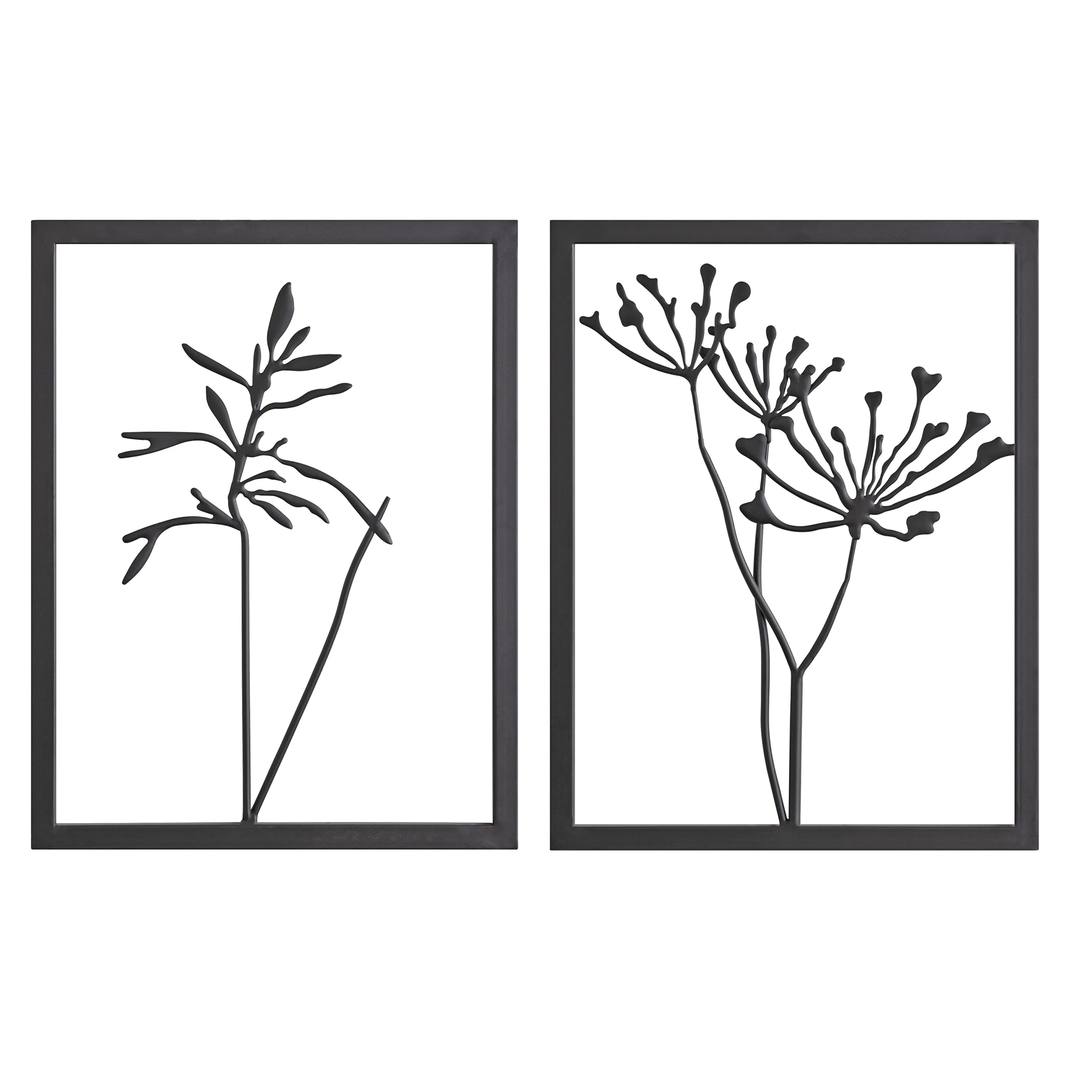 Kate and Laurel Malak Metal Framed Wall Art Set