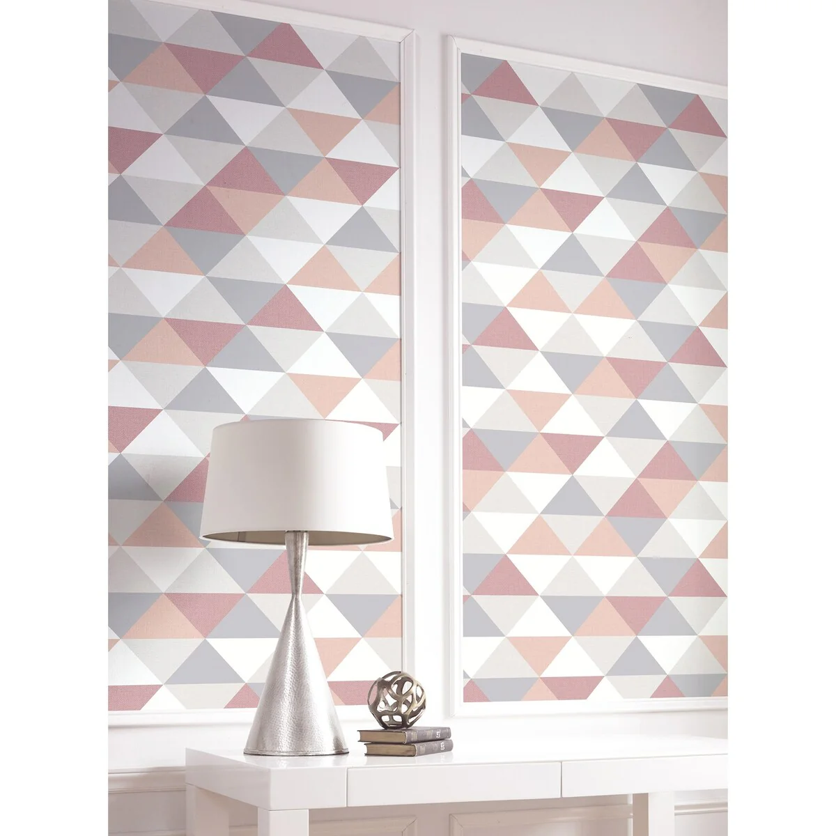 NextWall Mod Triangles Geometric Peel and Stick Removable Wallpaper - 20.5 in. W x 18 ft. L