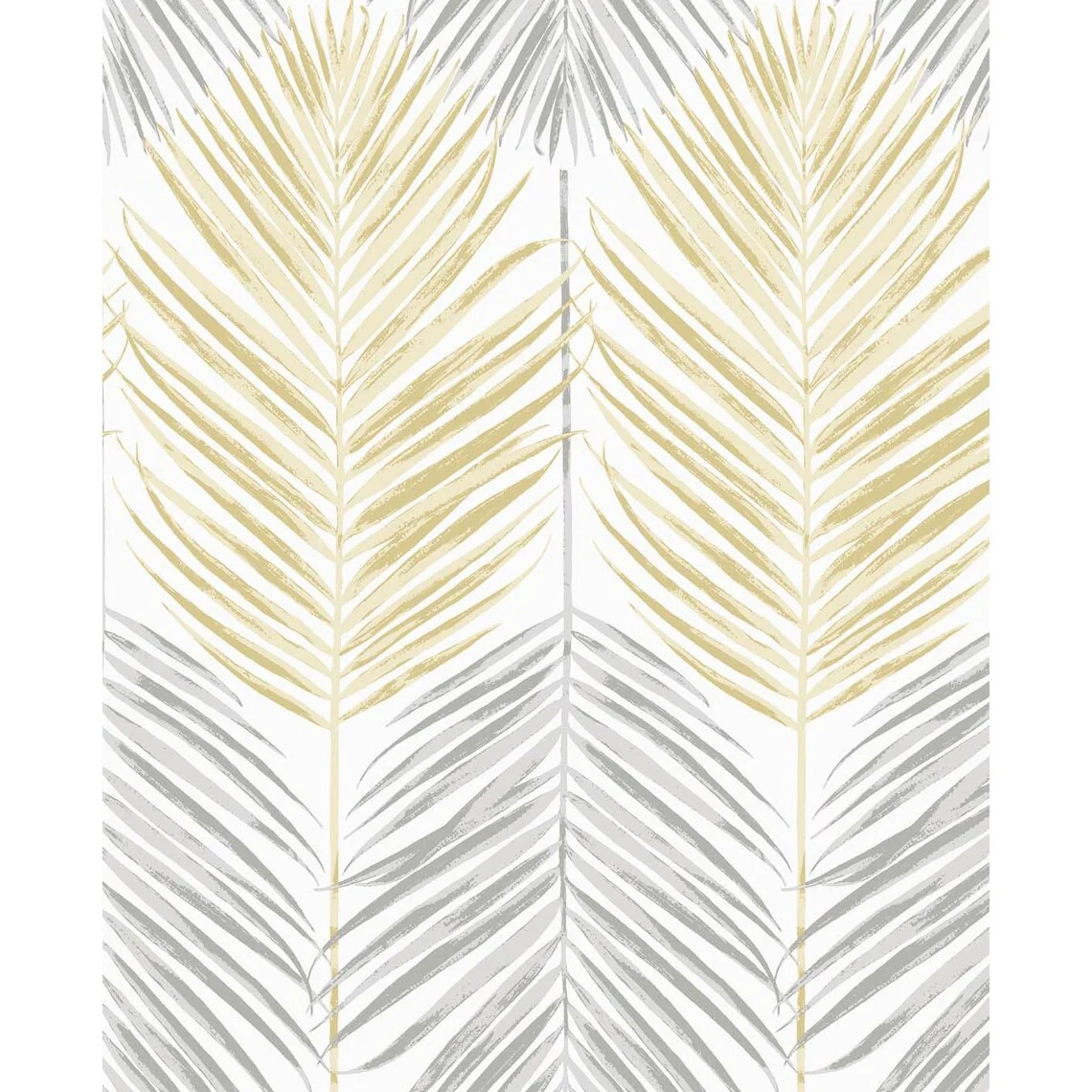 NextWall Two Toned Palm Peel and Stick Wallpaper