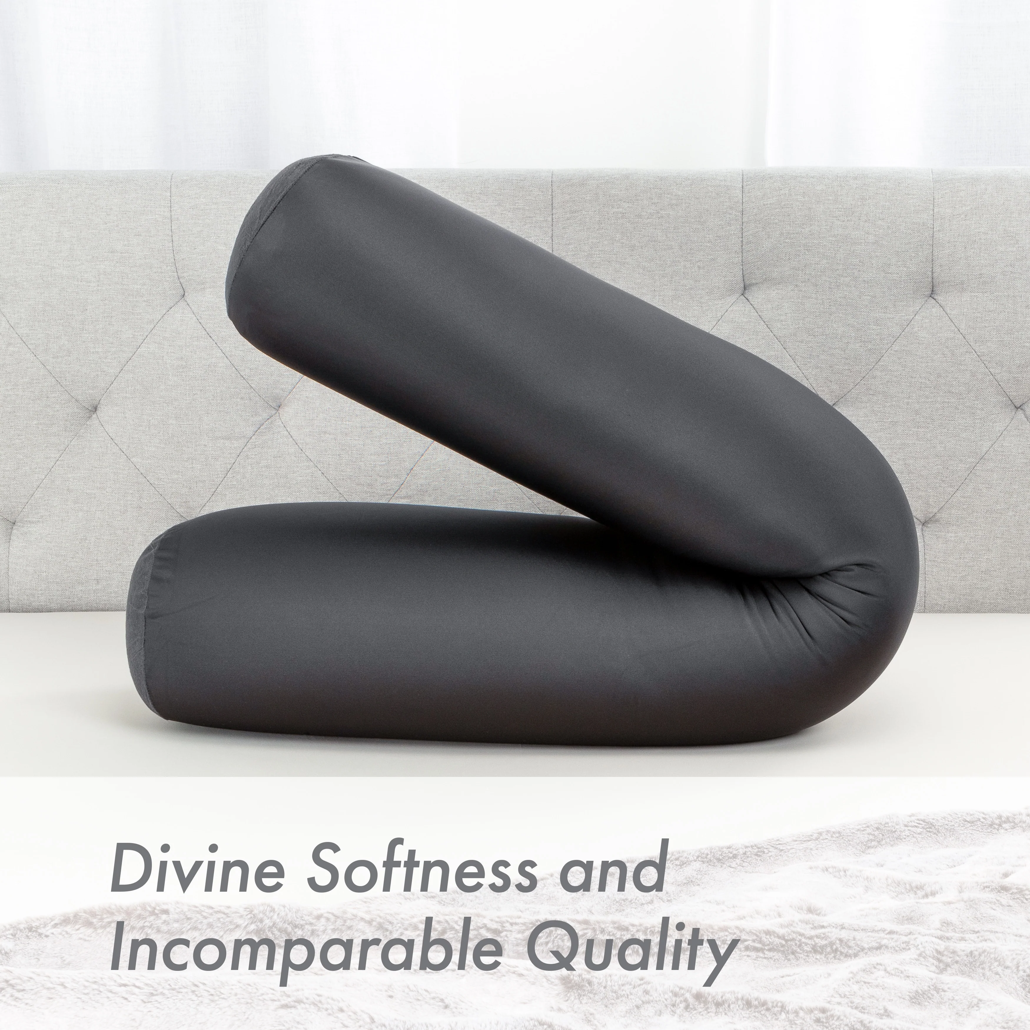 Straight Body Pillow, Premium Microbead,Side Sleeping / Pregnant Women