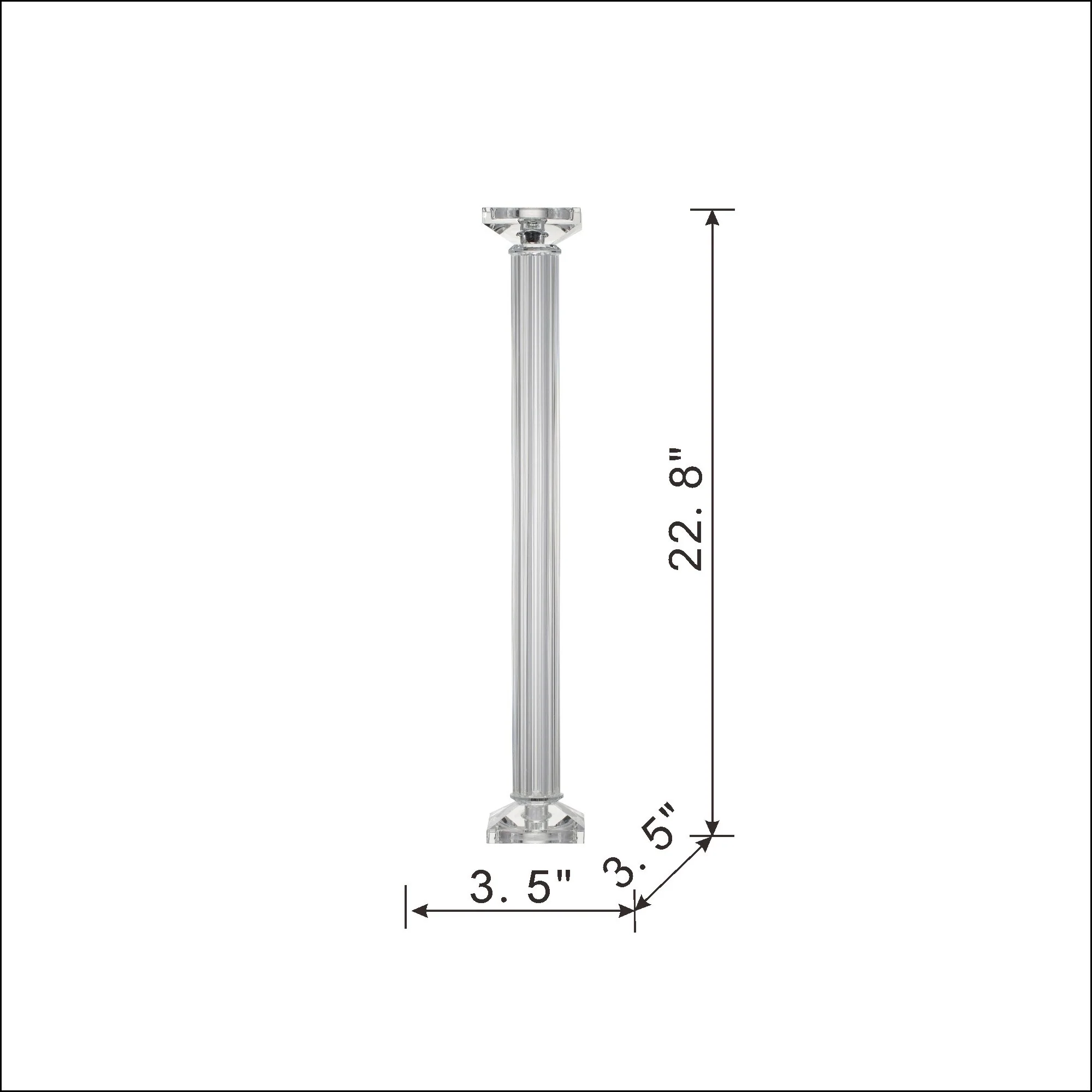 A&B Home Crystal Candle Holder
