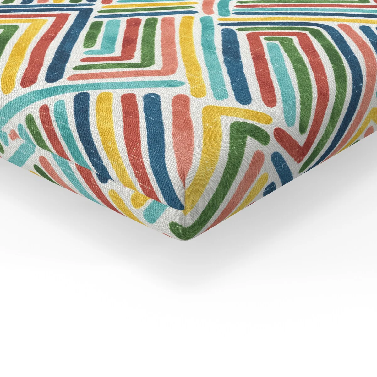 Pillow Perfect Outdoor/Indoor 100% T-Spun Polyester Seat Cushion, Weather Resistant, Fade Resistant