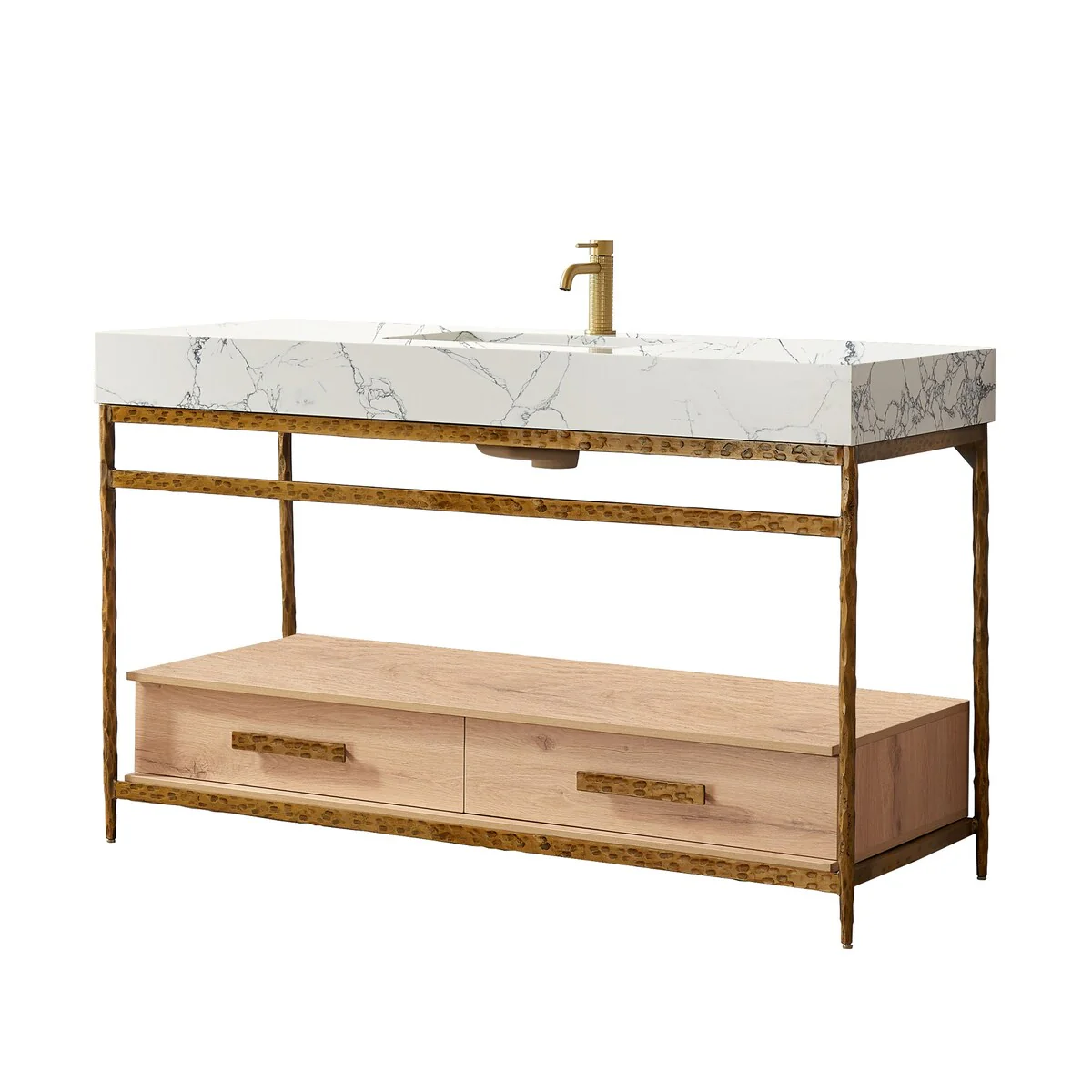 Dhaka Bath Vanity with Composite Stone Top without Mirror