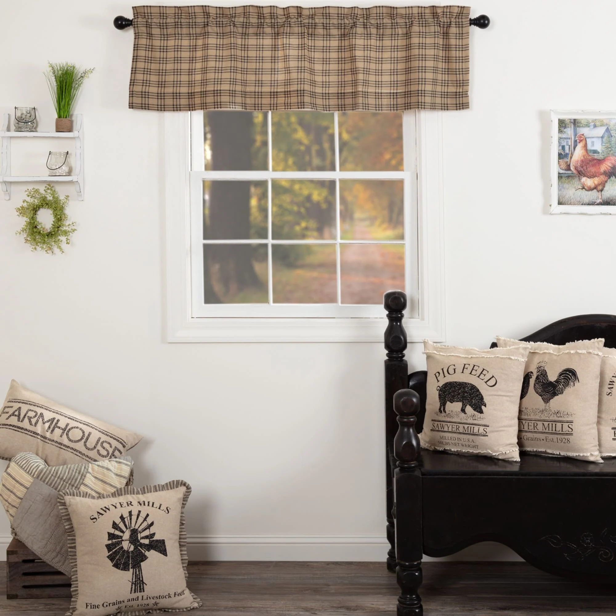 Sawyer Mill Plaid Valance