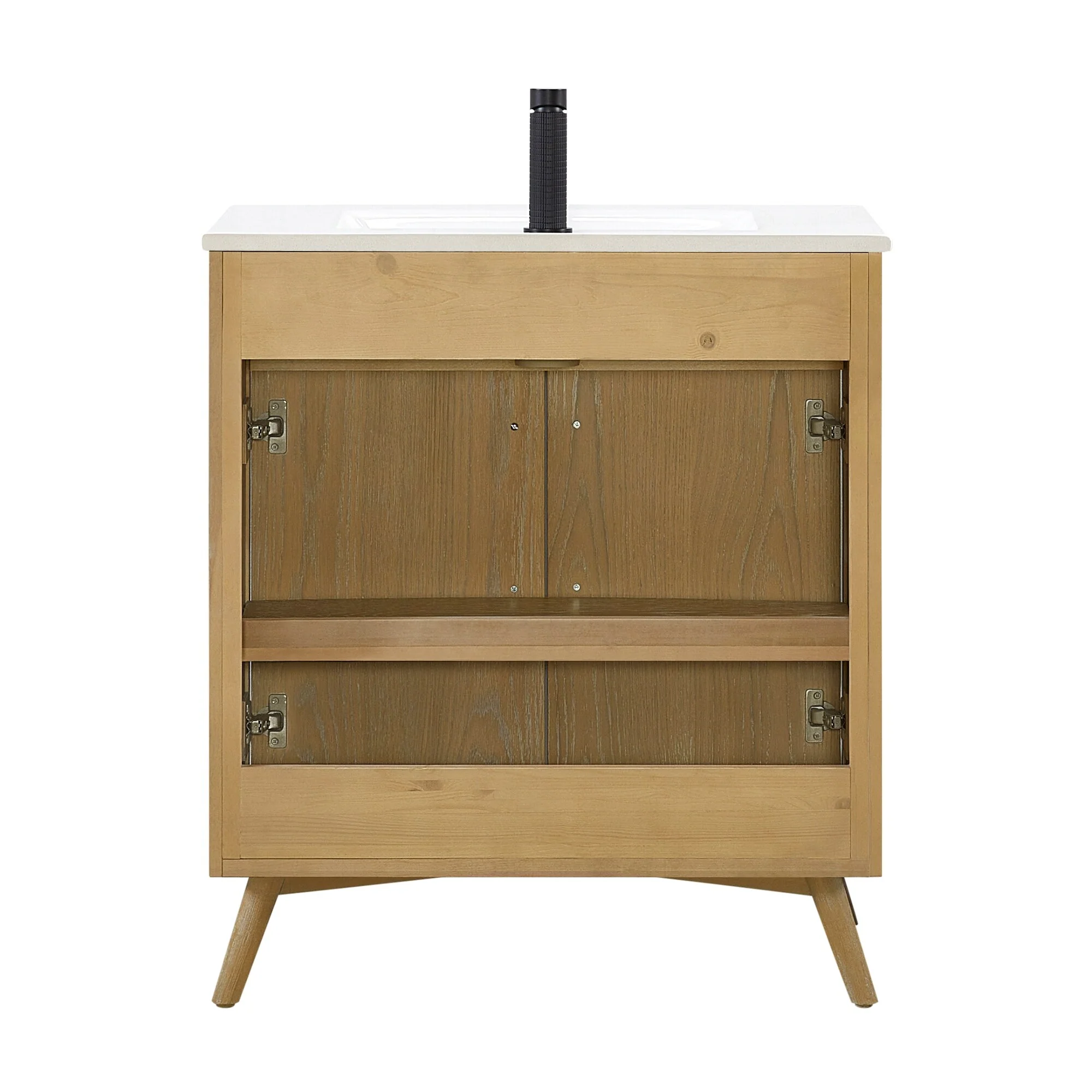 Delhi Bath Vanity with White Ceramic Basin Top without Mirror