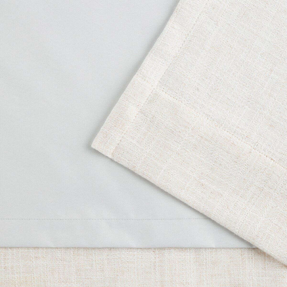 Lauren Ralph Lauren Herringbone 100% Blackout Back Tab/Rod Pocket Single Curtain Panel