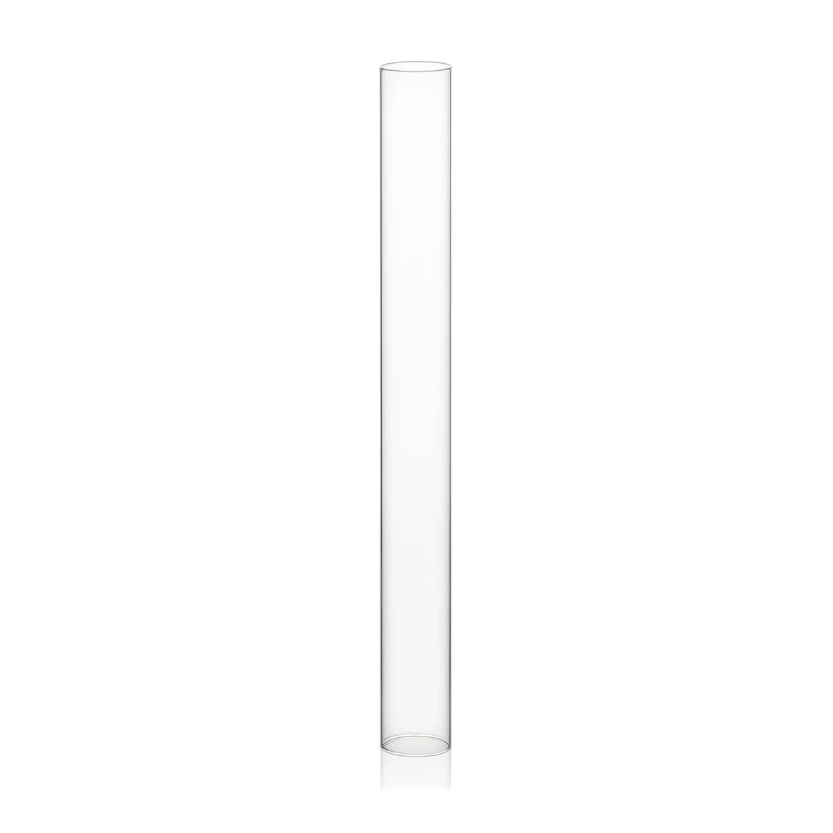 Clear Glass Cylinder Hurricane Chimney Tube, Candle Cover - 1 Piece