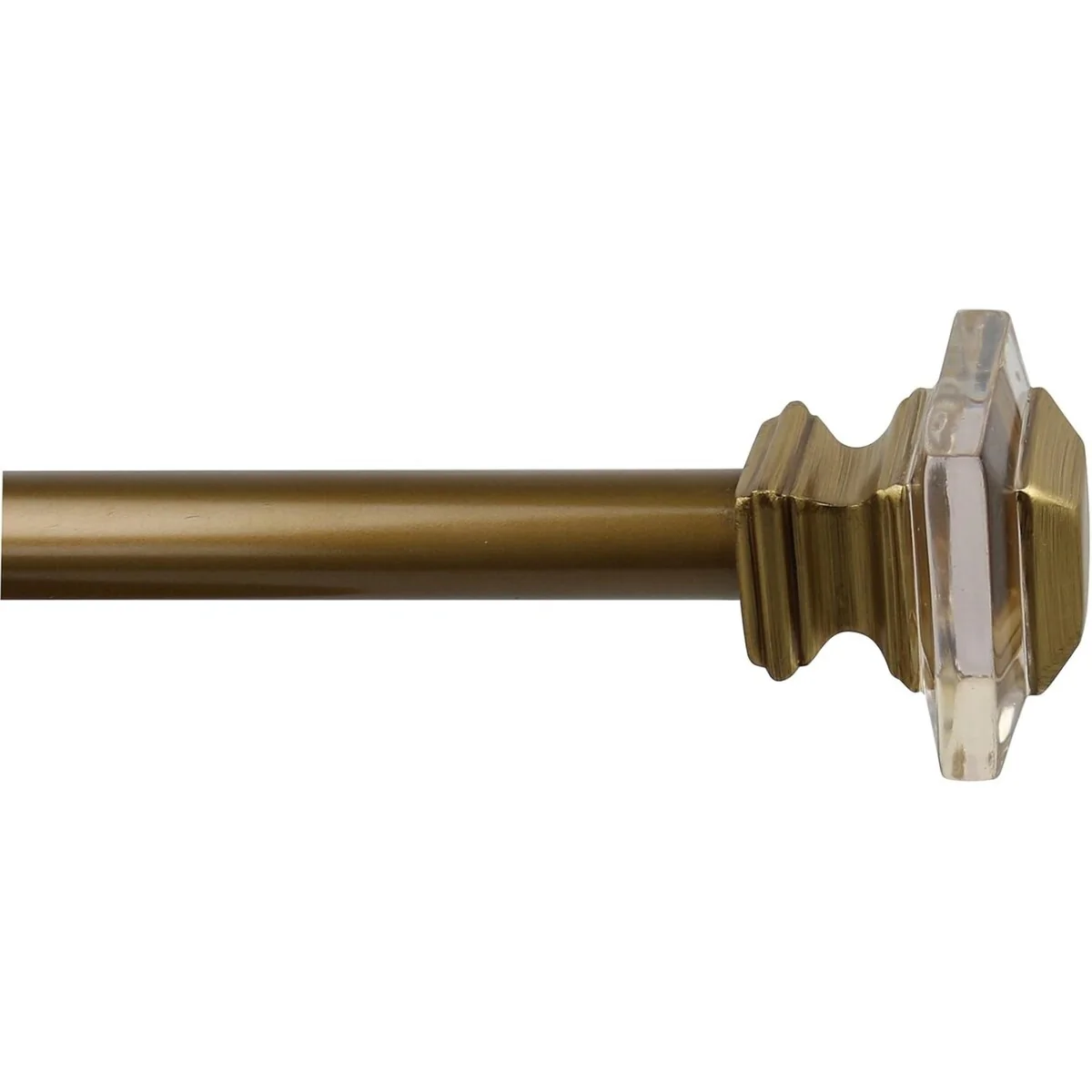 1-inch Diameter Cassini Adjustable Single Drapery Curtain Rod