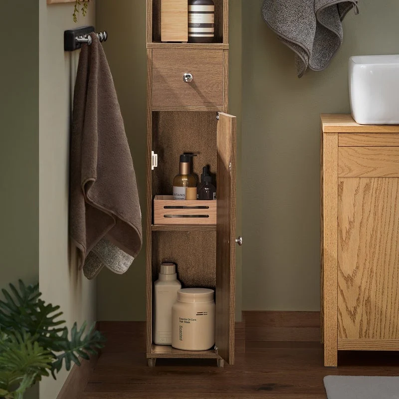 SoBuy BZR34-W, Bathroom Tall Cabinet Cupboard Storage Cabinet