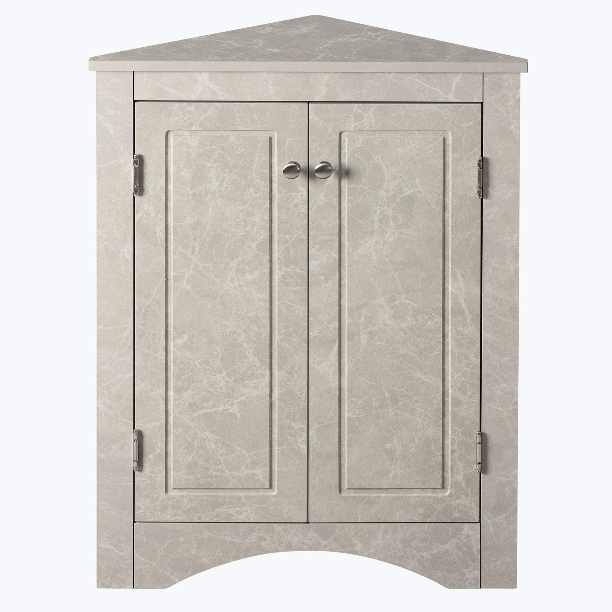 Triangle Bathroom Storage Cabinet with Adjustable Shelves