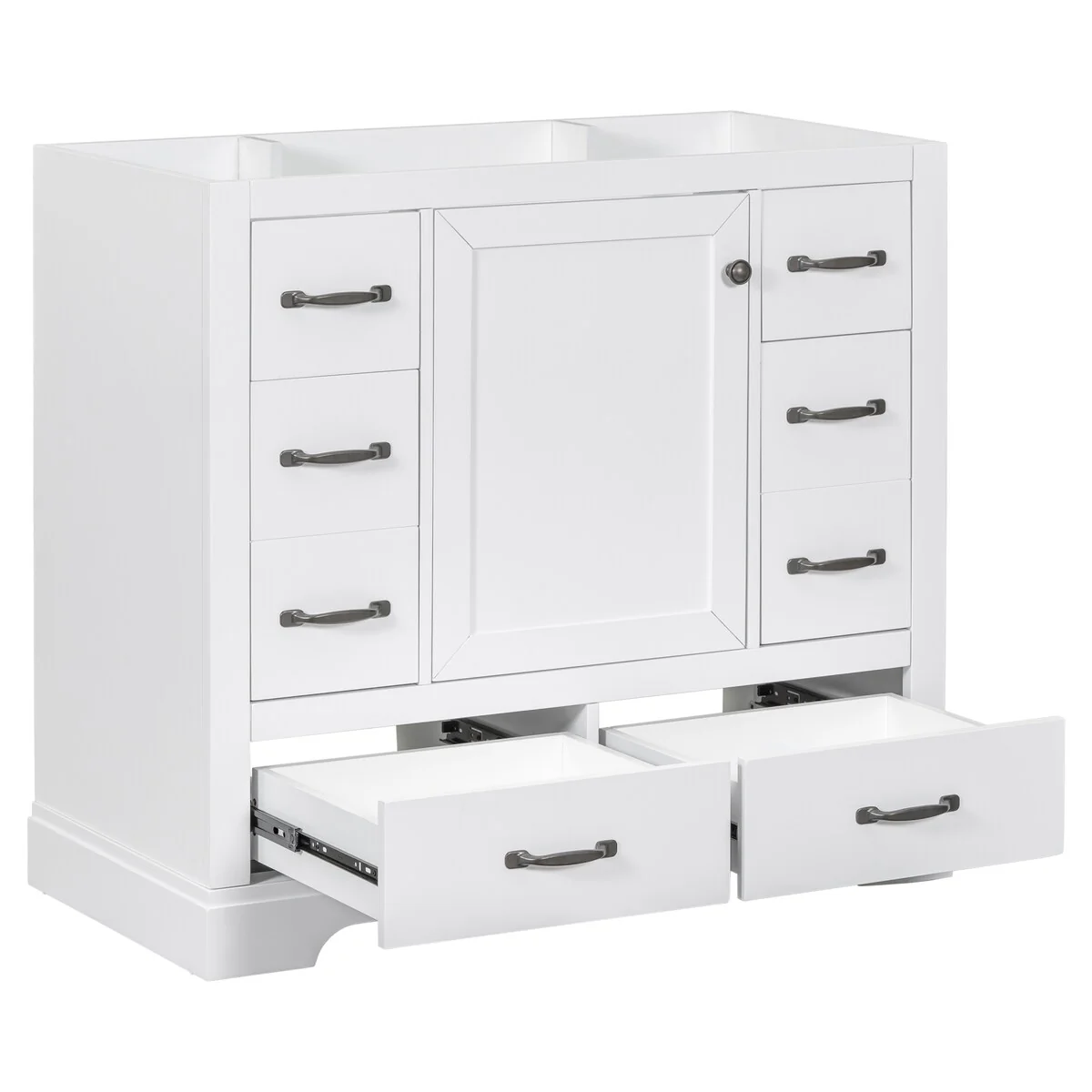 Bathroom Vanity Cabinet with Multi-Functional Drawer and Adjustable Shelf