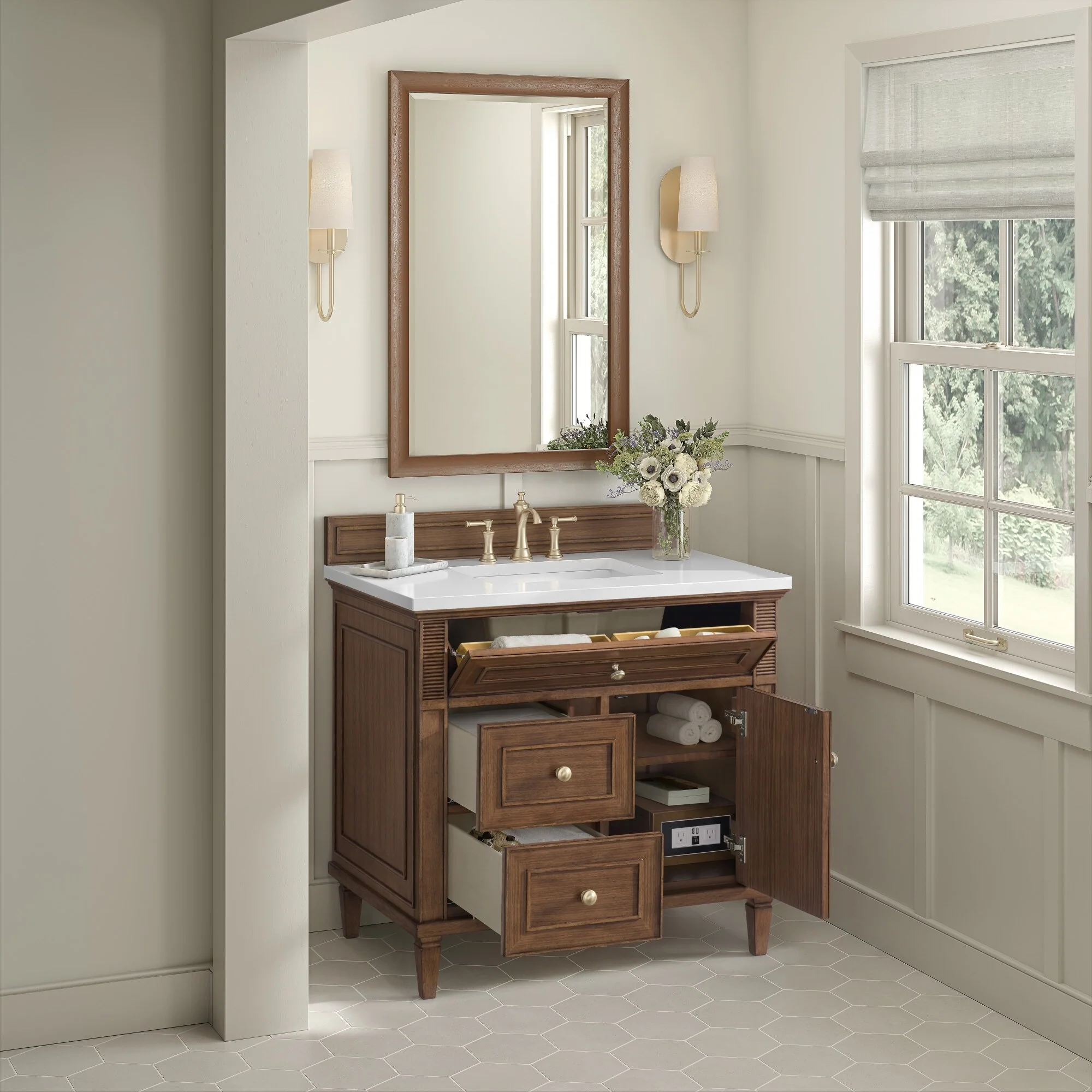 James Martin Vanities 424-V36-3WZ Lorelai 36