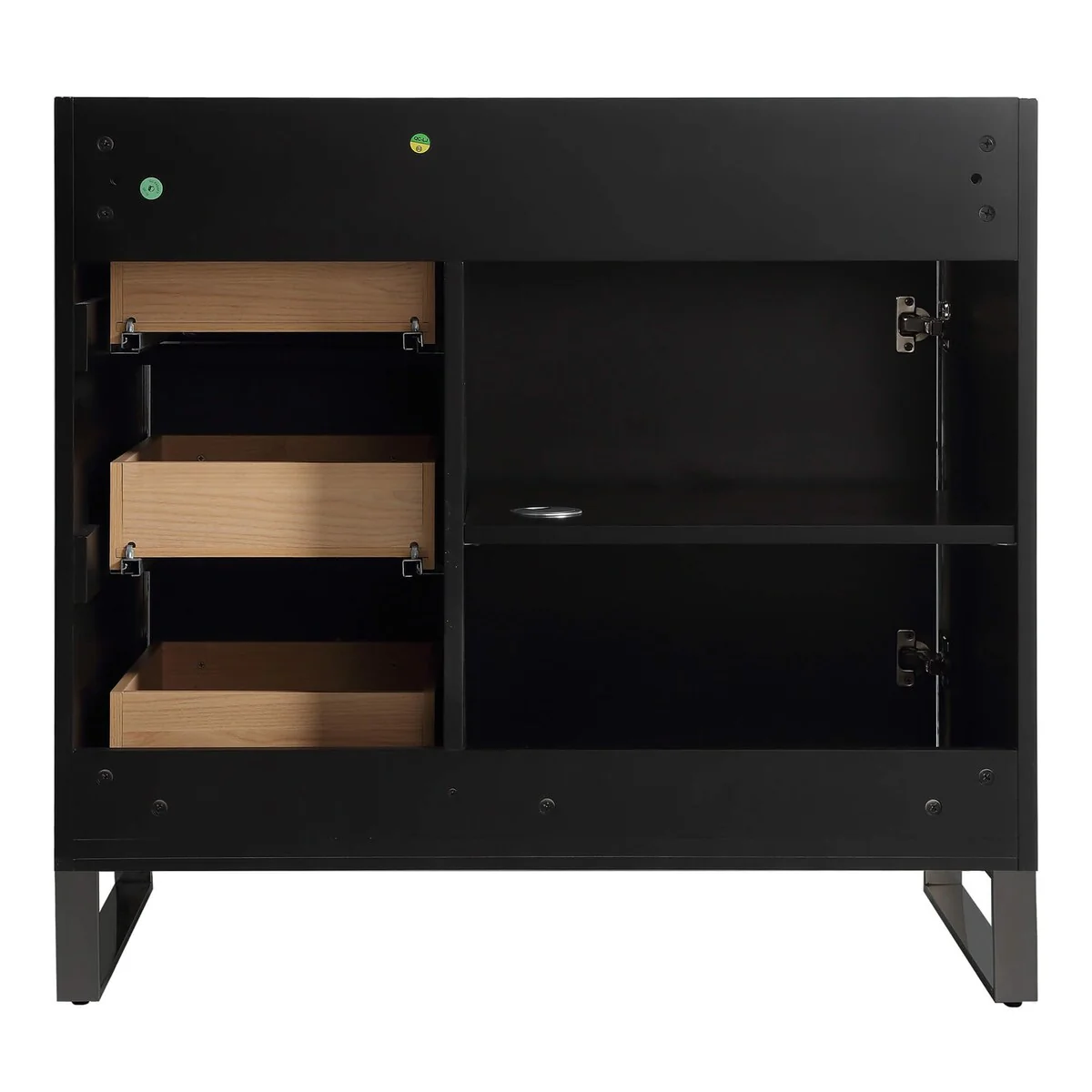 Fine Fixtures Opulence Collection Bathroom Vanity with White Ceramic Sink