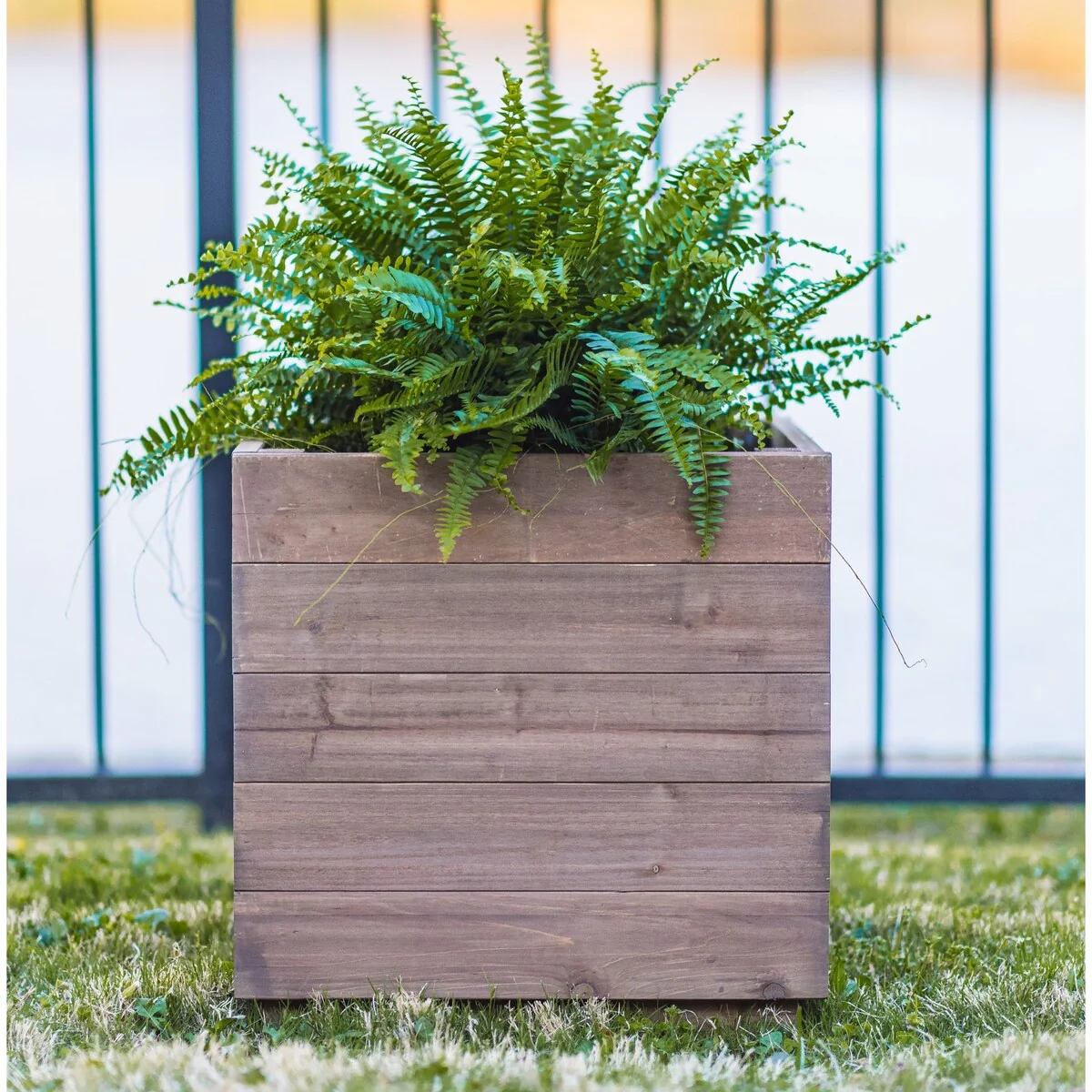 Zylina Indoor/Outdoor Trough Planter- Tall - 18 x 18 x 18