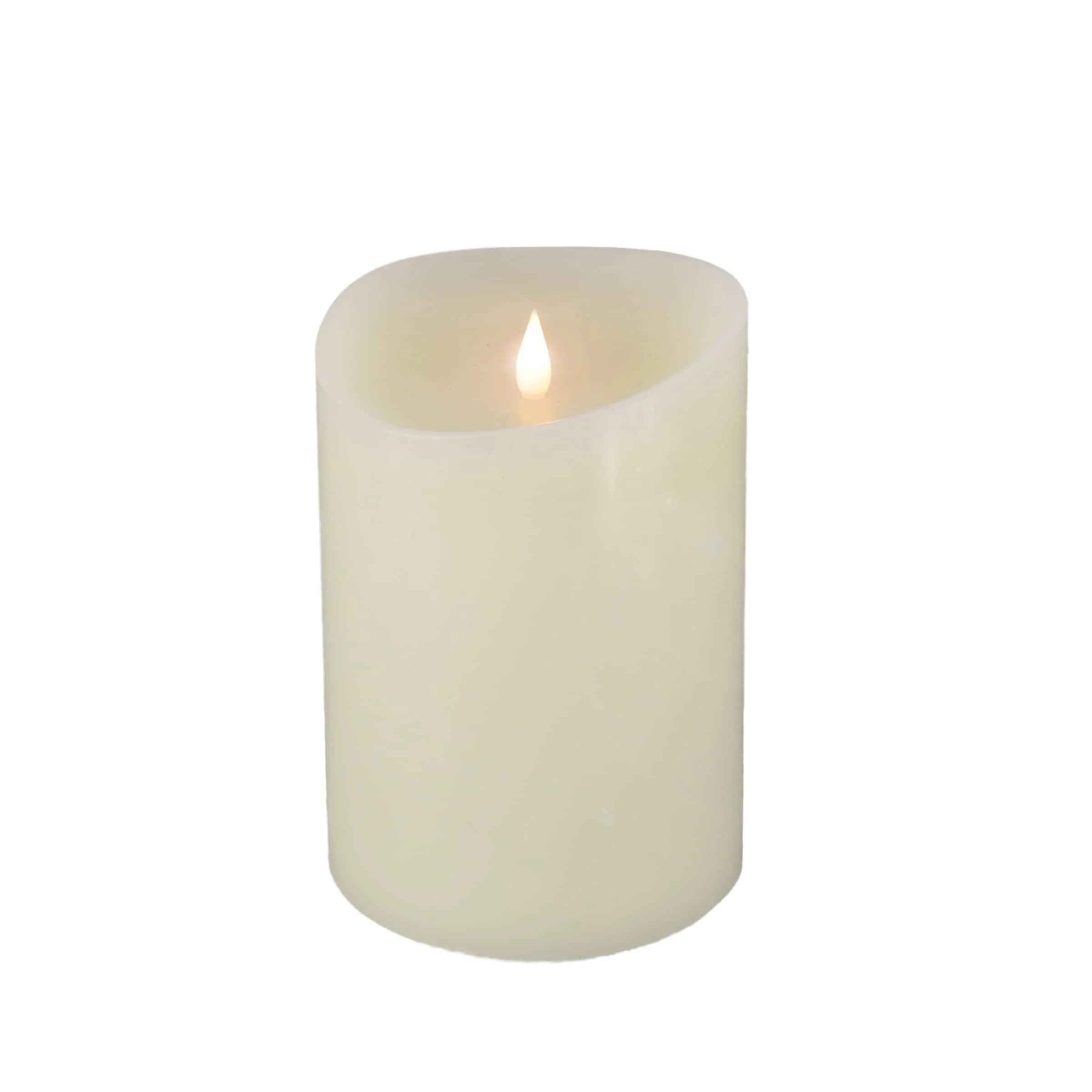HGTV Home Collection 7 in Heritage Real Motion Real Motion Flameless Candle With Remote, Ivory, LED - 7 in