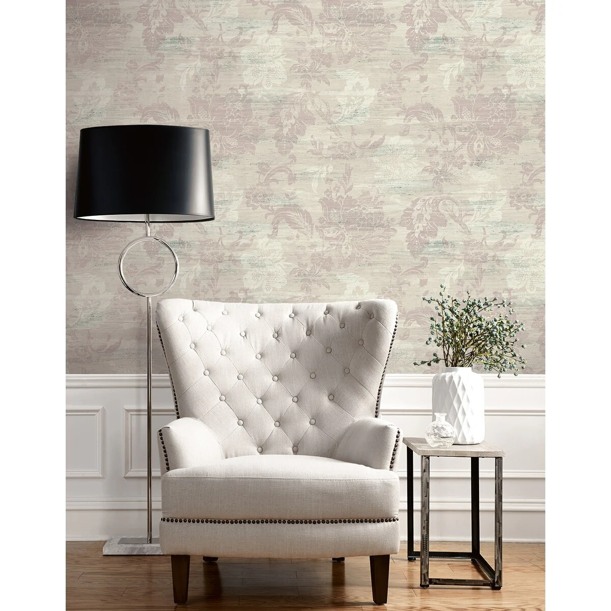 Seabrook Designs Zavala Floral Unpasted Wallpaper