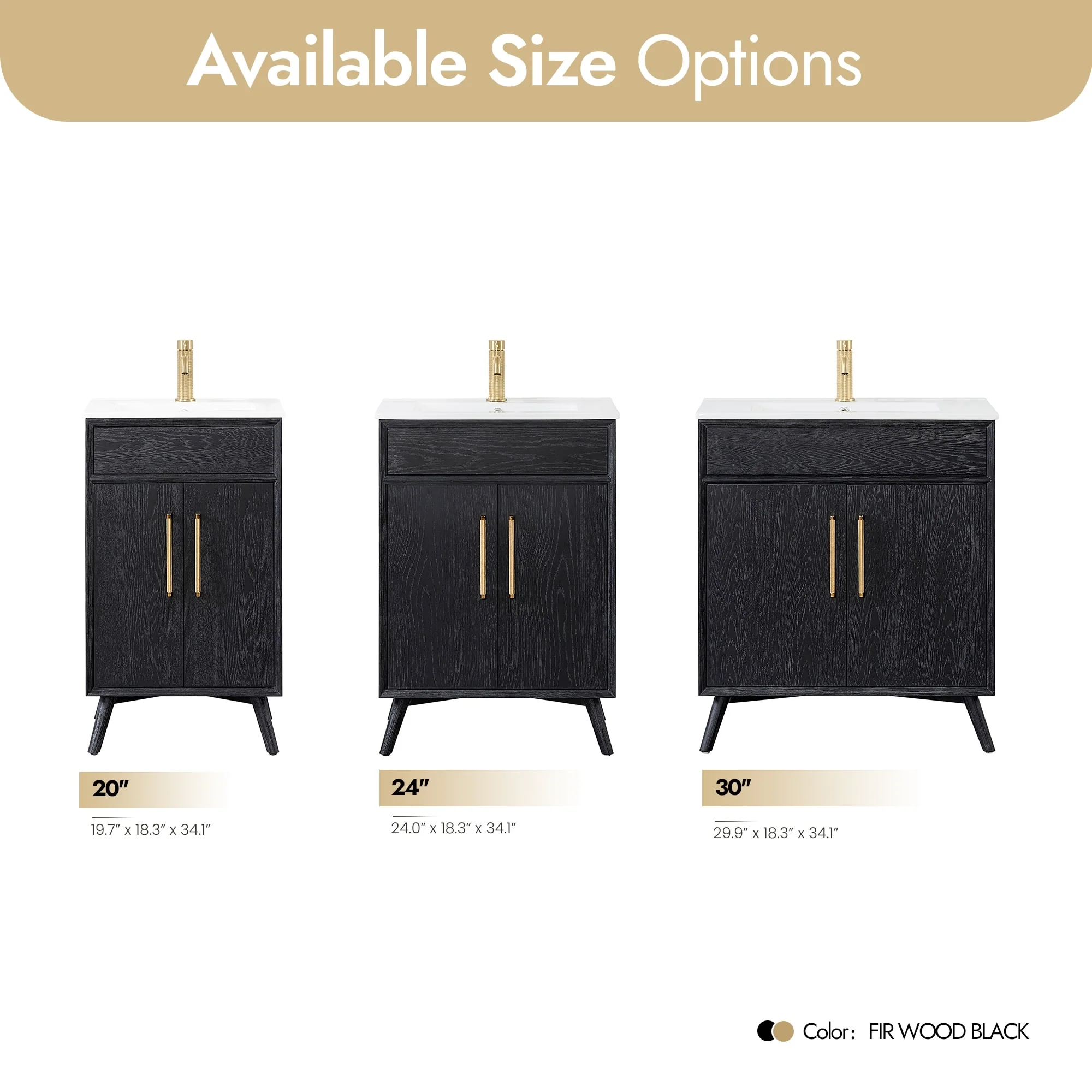 Delhi Bath Vanity with White Ceramic Basin Top without Mirror