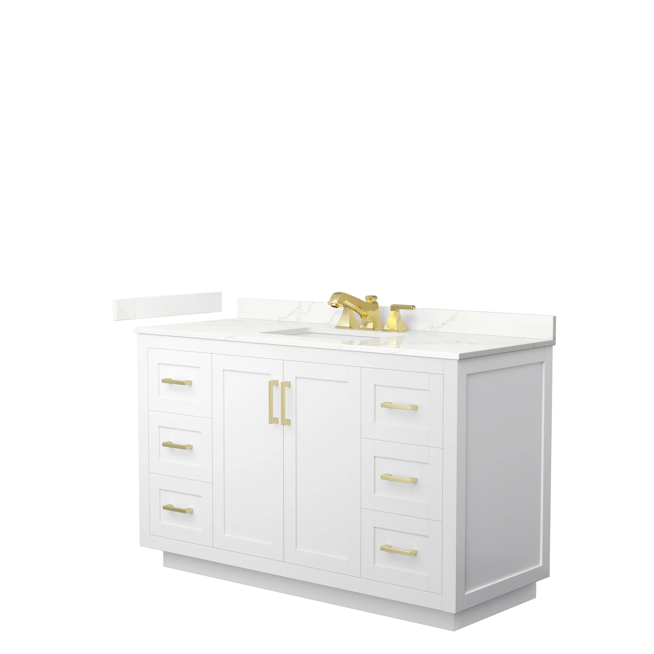 Miranda 54-inch Single Vanity, Quartz Top