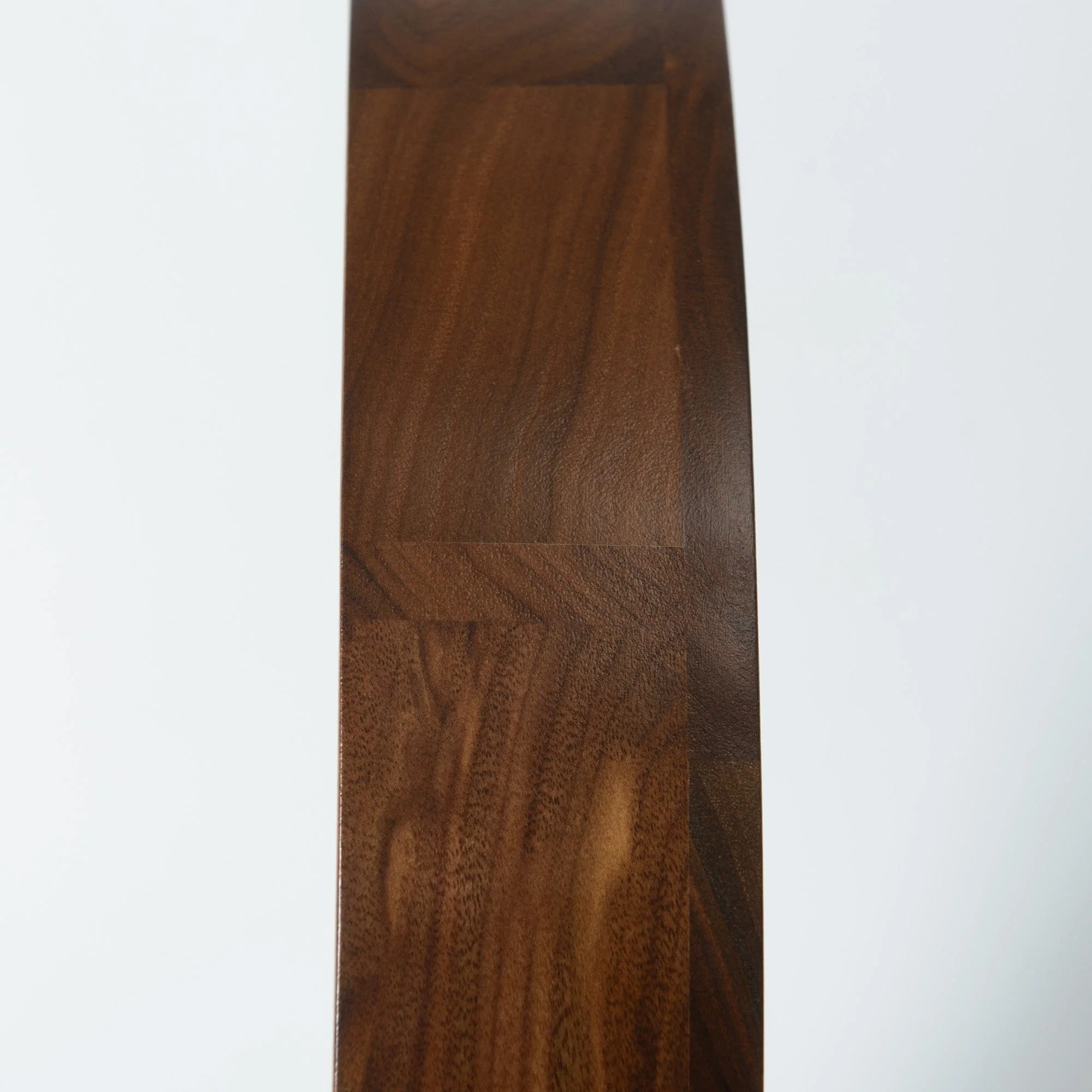 KINWELL Round Black Walnut Wood Serving Tray Ottoman Tray with Handles