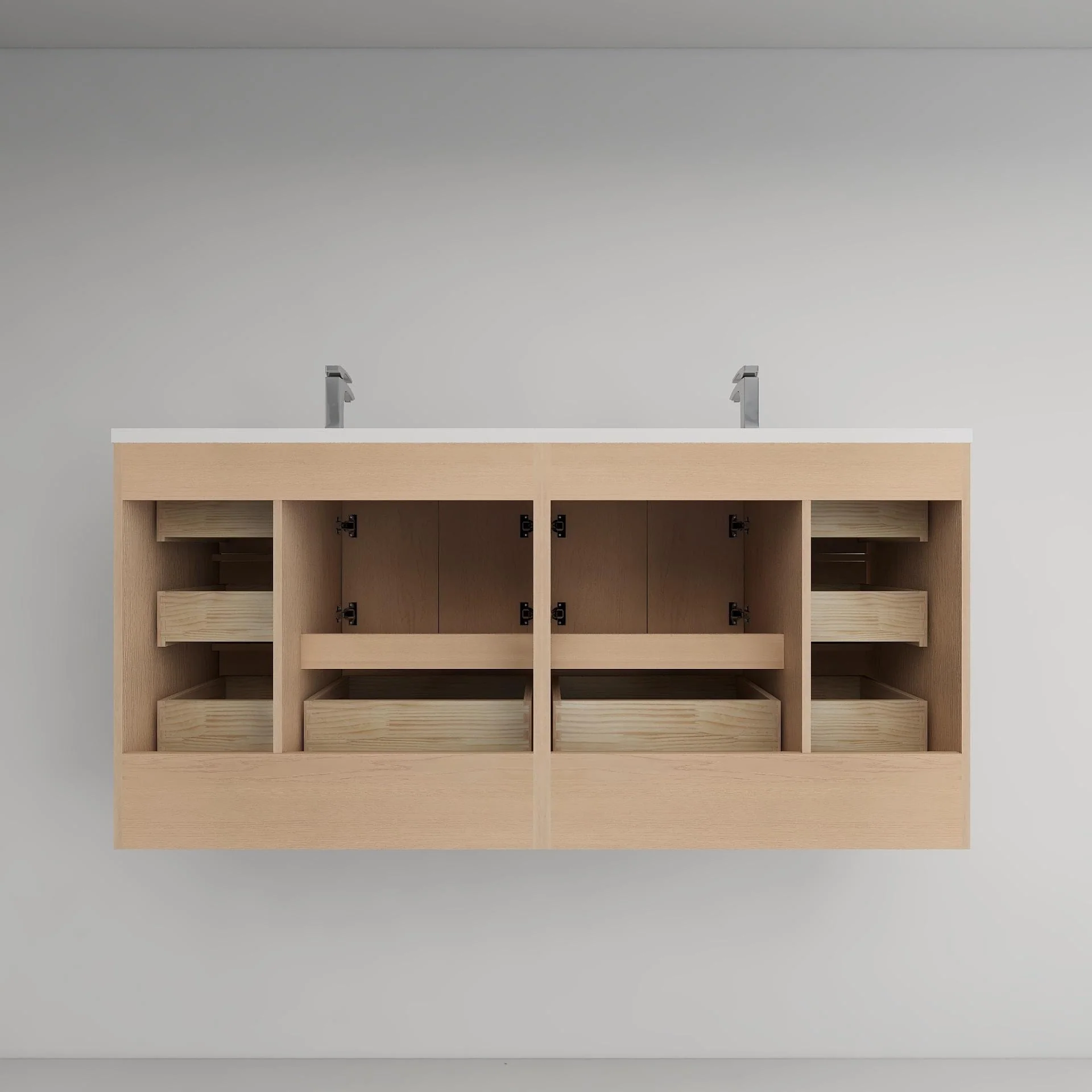 Victoria 72'' Freestanding Vanity with Double Reinforced Acrylic Sink - 71.5