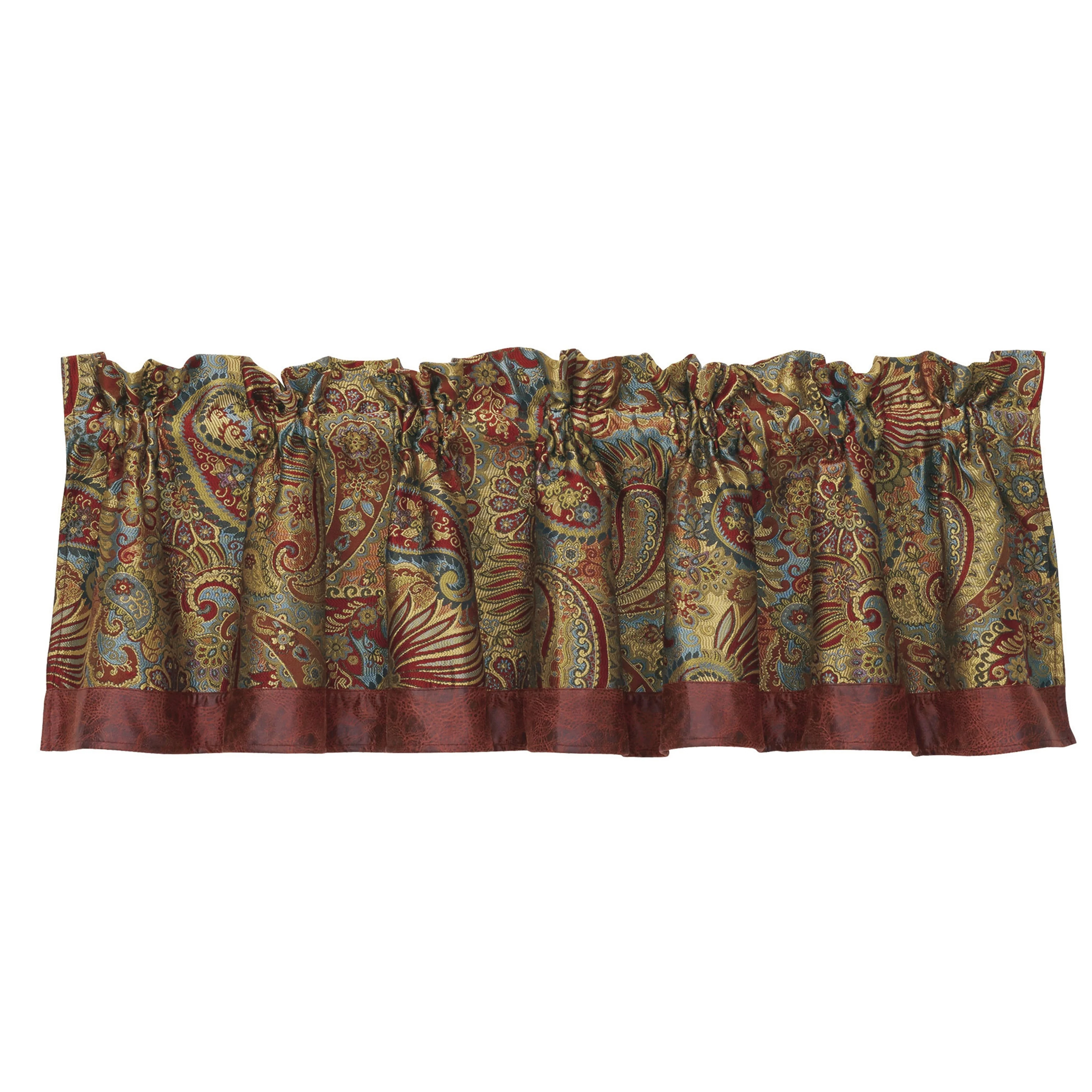 Paseo Road by HiEnd Accents San Angelo Paisley Valance, 18