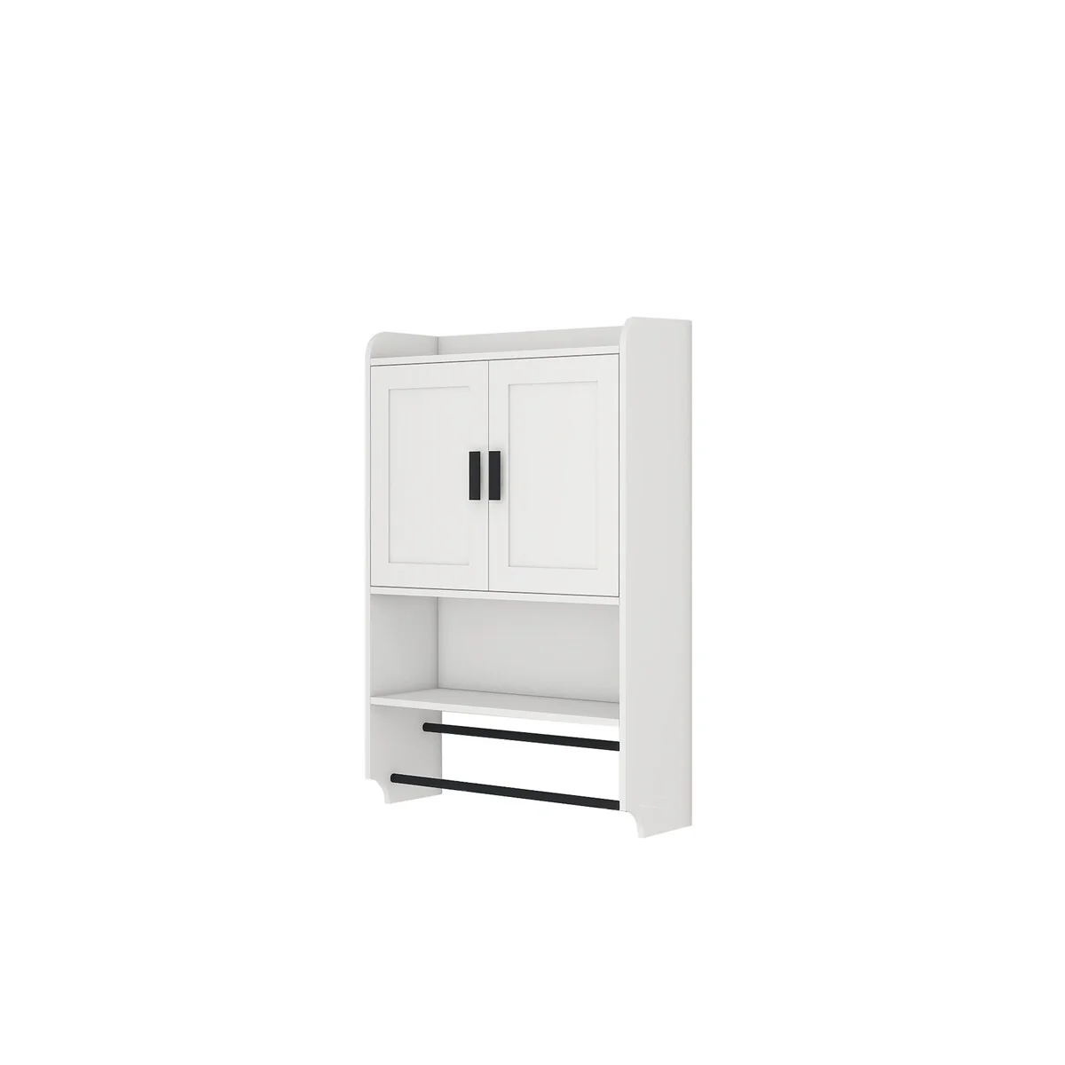 Bathroom Wall Cabinet with Doors,Adjustable Shelf,Towel Bar and Paper Holder,Over The Toilet Storage Cabinet,Medicine Cabinet