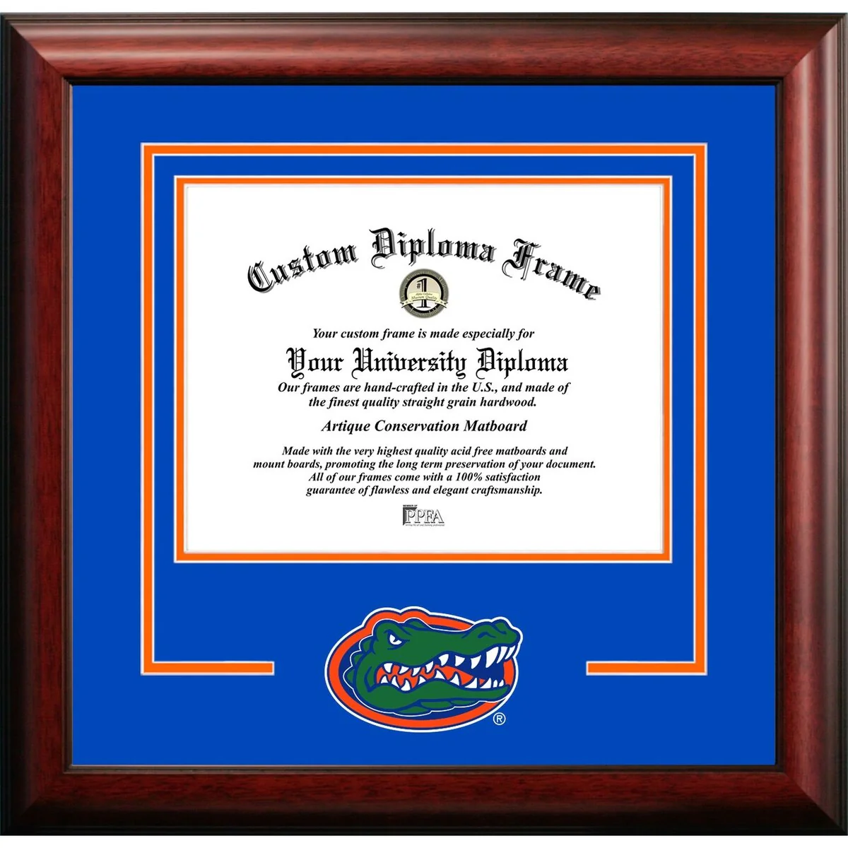 University of Florida Gators 16w x 11.5h Spirit Diploma Frame