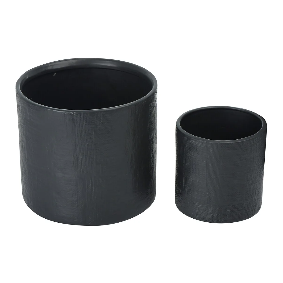 Stoneware Planters, Set of 2