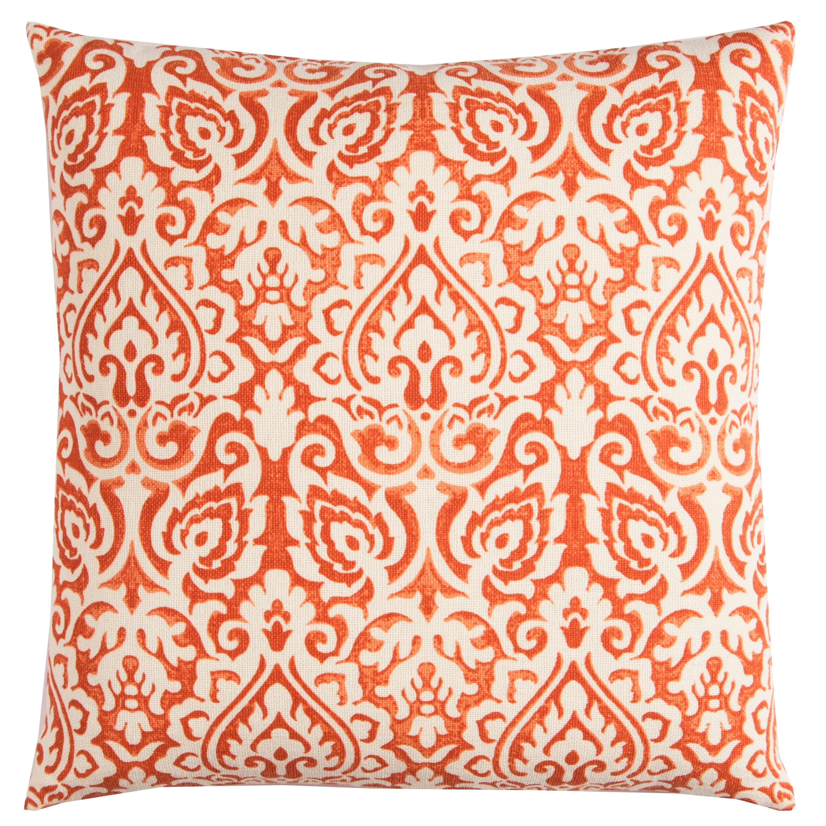 Rizzy Home Distressed Damask Print Throw Pillow Cover
