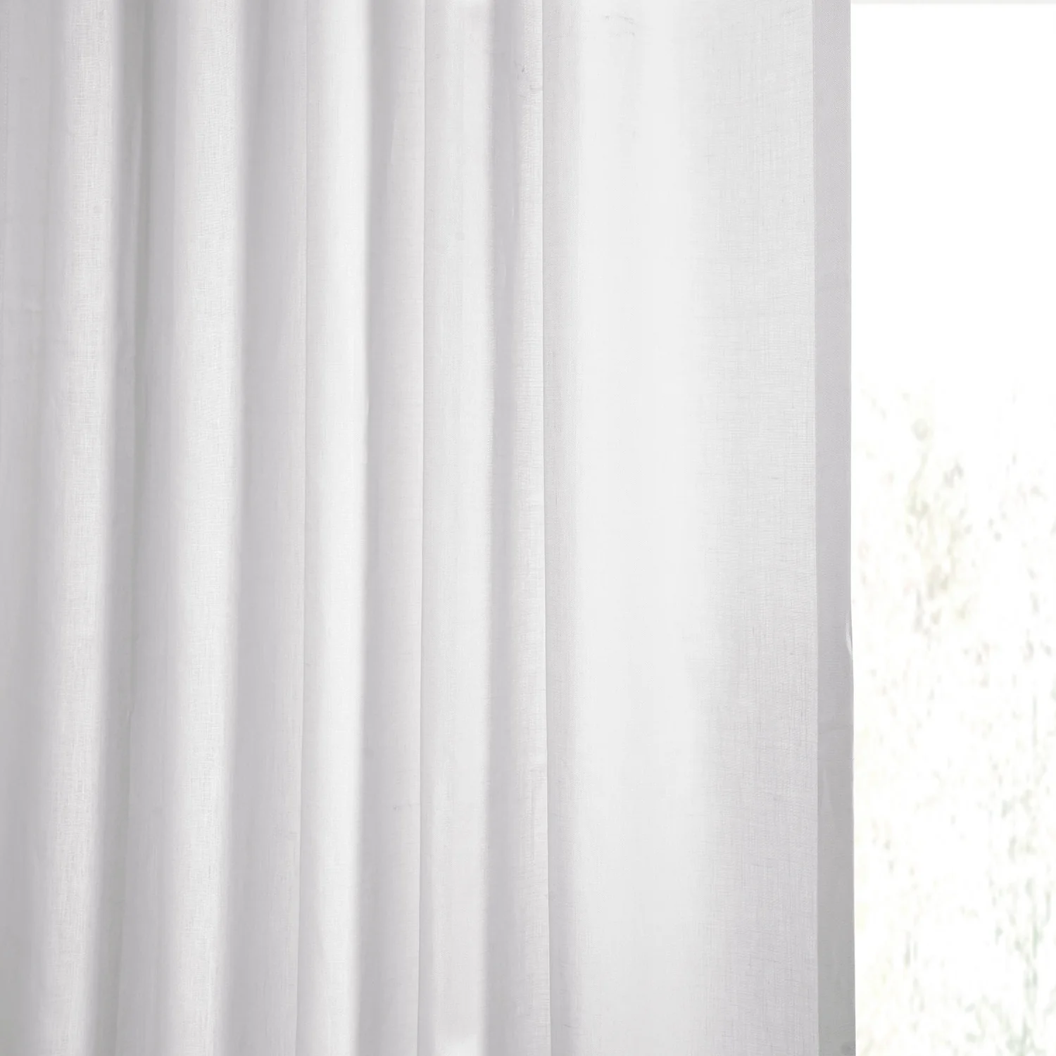 Exclusive Fabrics Signature French Linen Sheer Curtain (1 Panel)