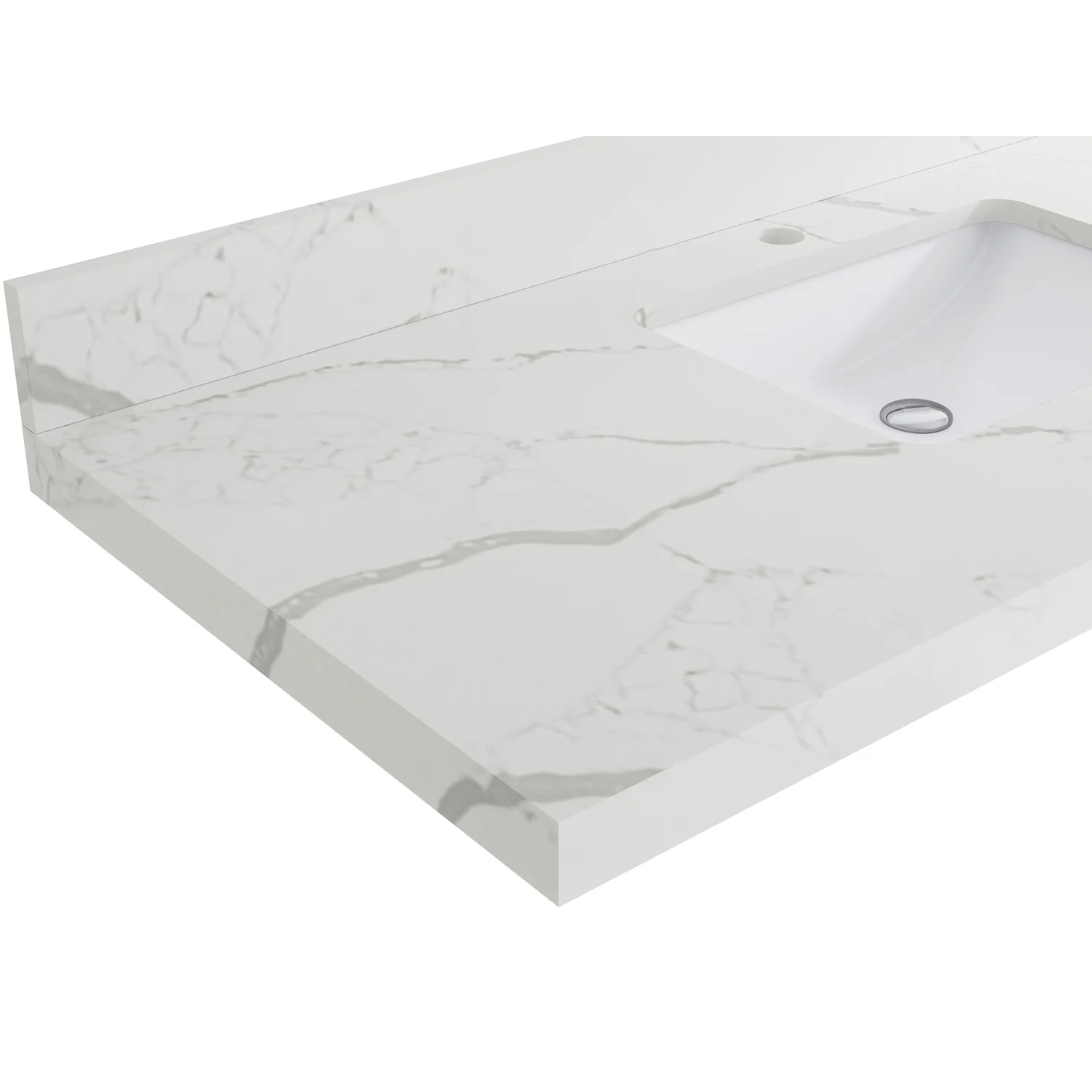 Willow Collection 60 in W x 22 in D x 36 in H Boston Double Bowl Sink Bathroom Vanity with Countertop