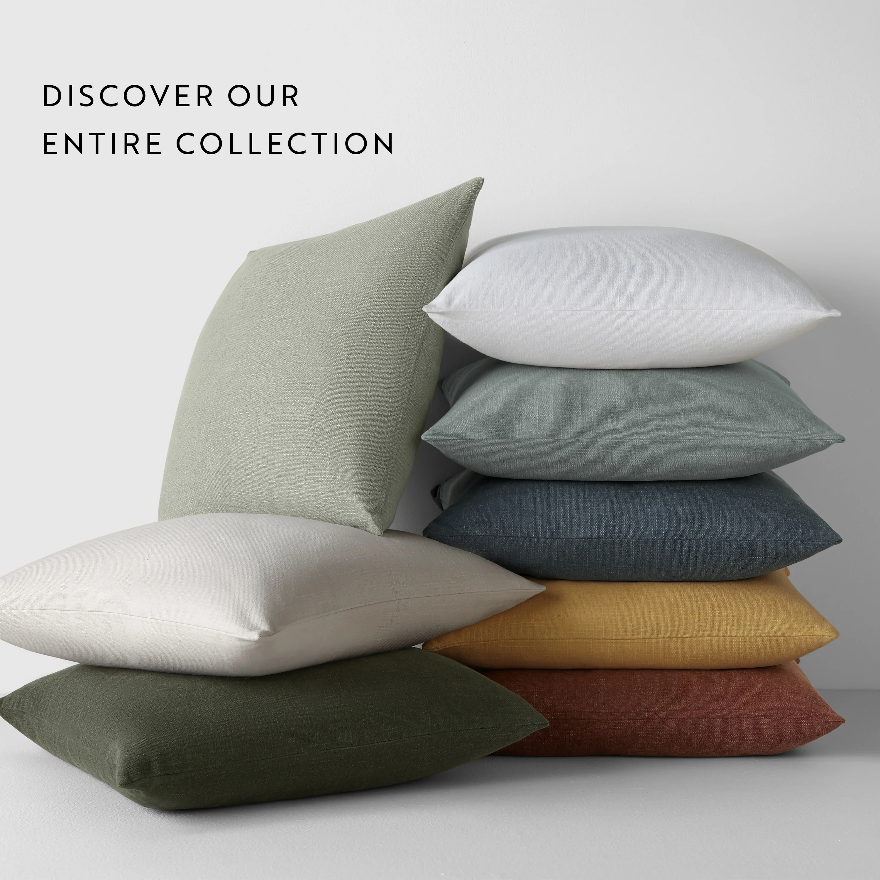 Washed and Distressed Cotton Decor Throw Pillow in Stone Washed