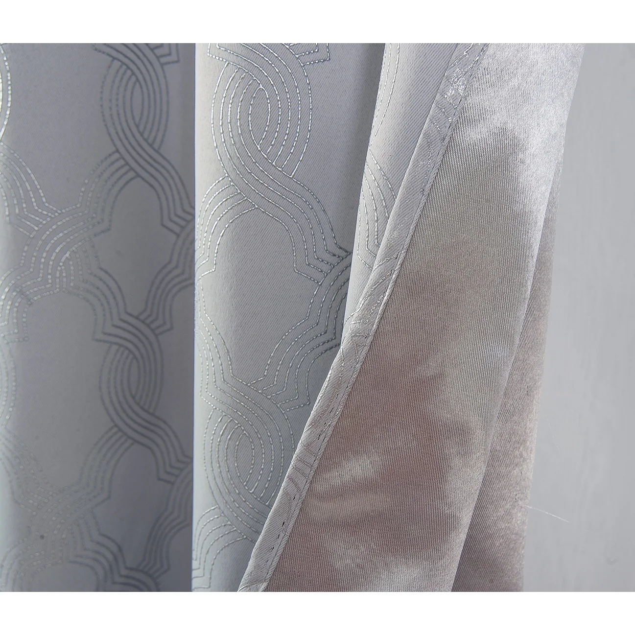 Jansen Geometric Blackout Window Curtain Panel 90 inches