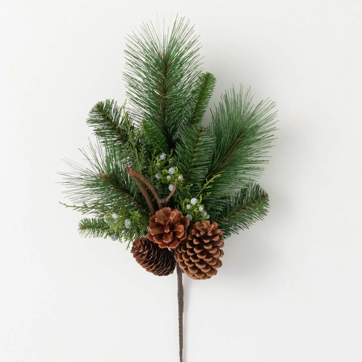 Sullivans Artificial Christmas Lush Pine Pinecone Stem