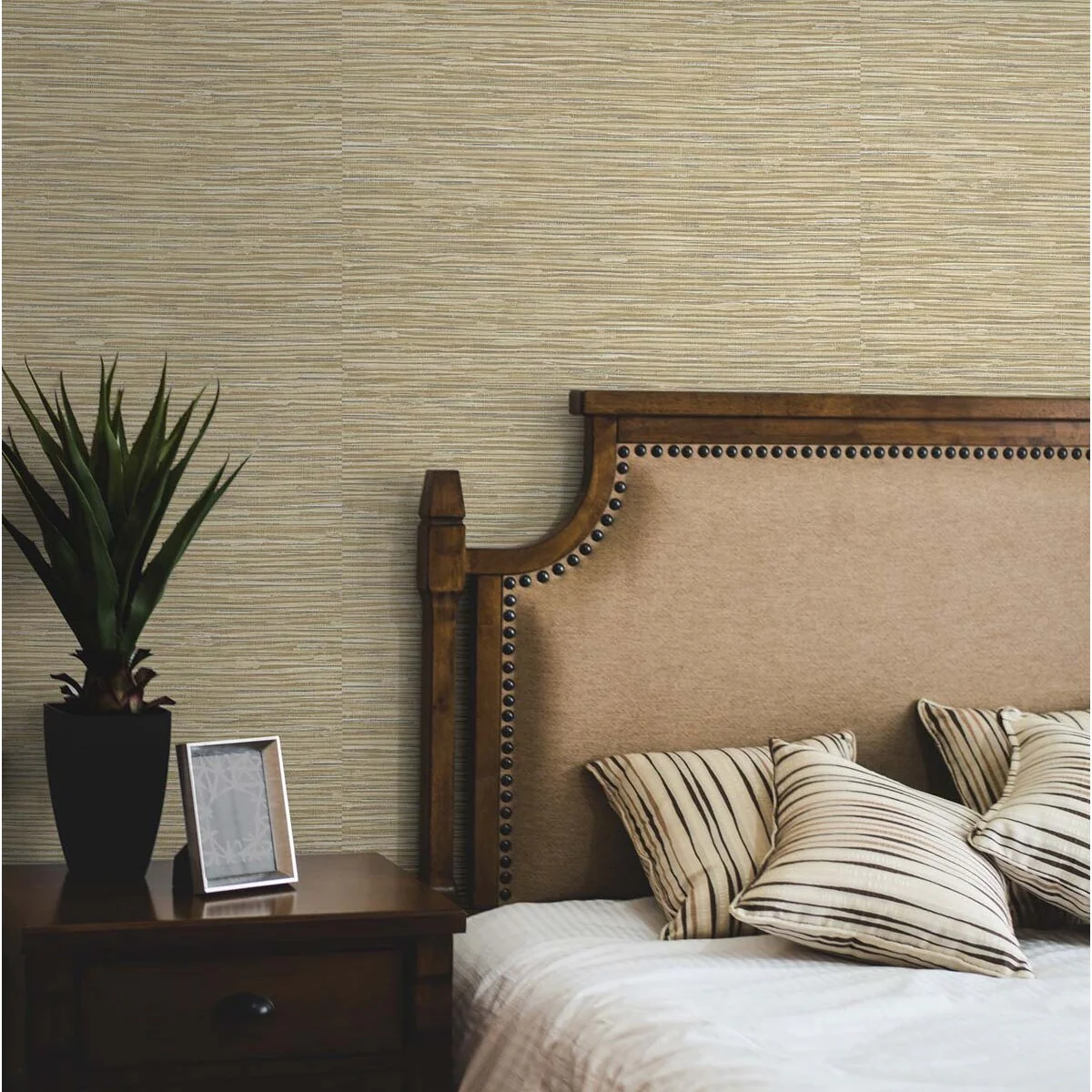NextWall Cyrus Faux Grasscloth Peel and Stick Wallpaper