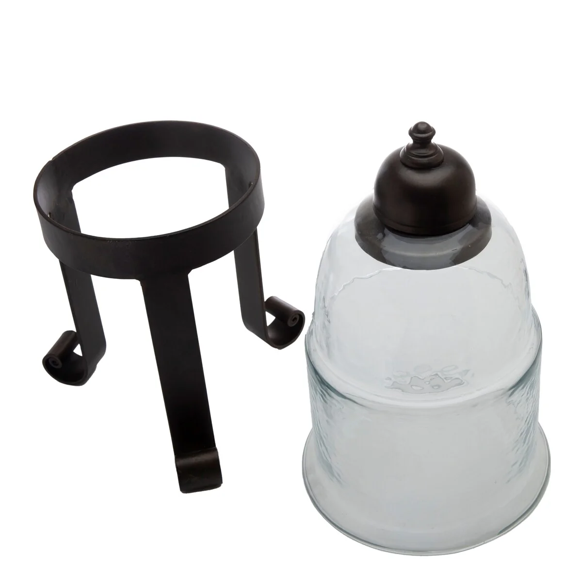 Bronze Tripod Hurricane - 7x7x12.75