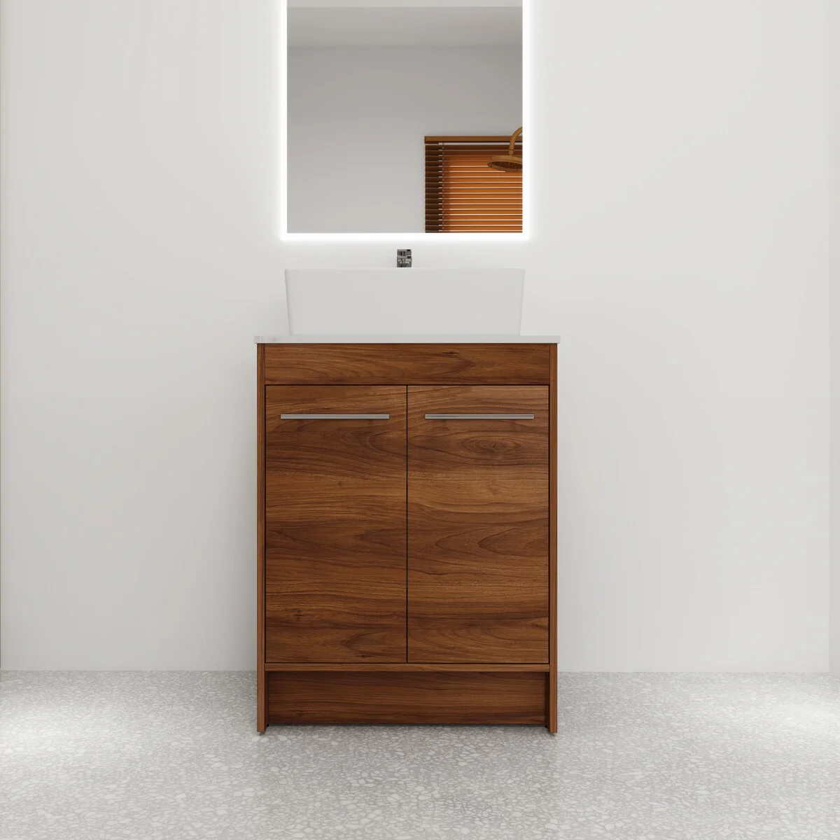Bathroom Vanity With Sink In 24/36/48/60 Inch, Freestanding Bathroom Vanity With Soft Close Door