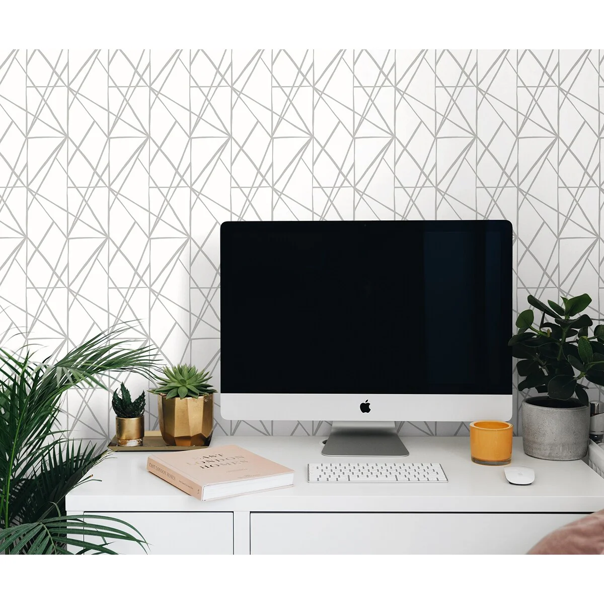 NextWall Quartz Geo Peel and Stick Wallpaper