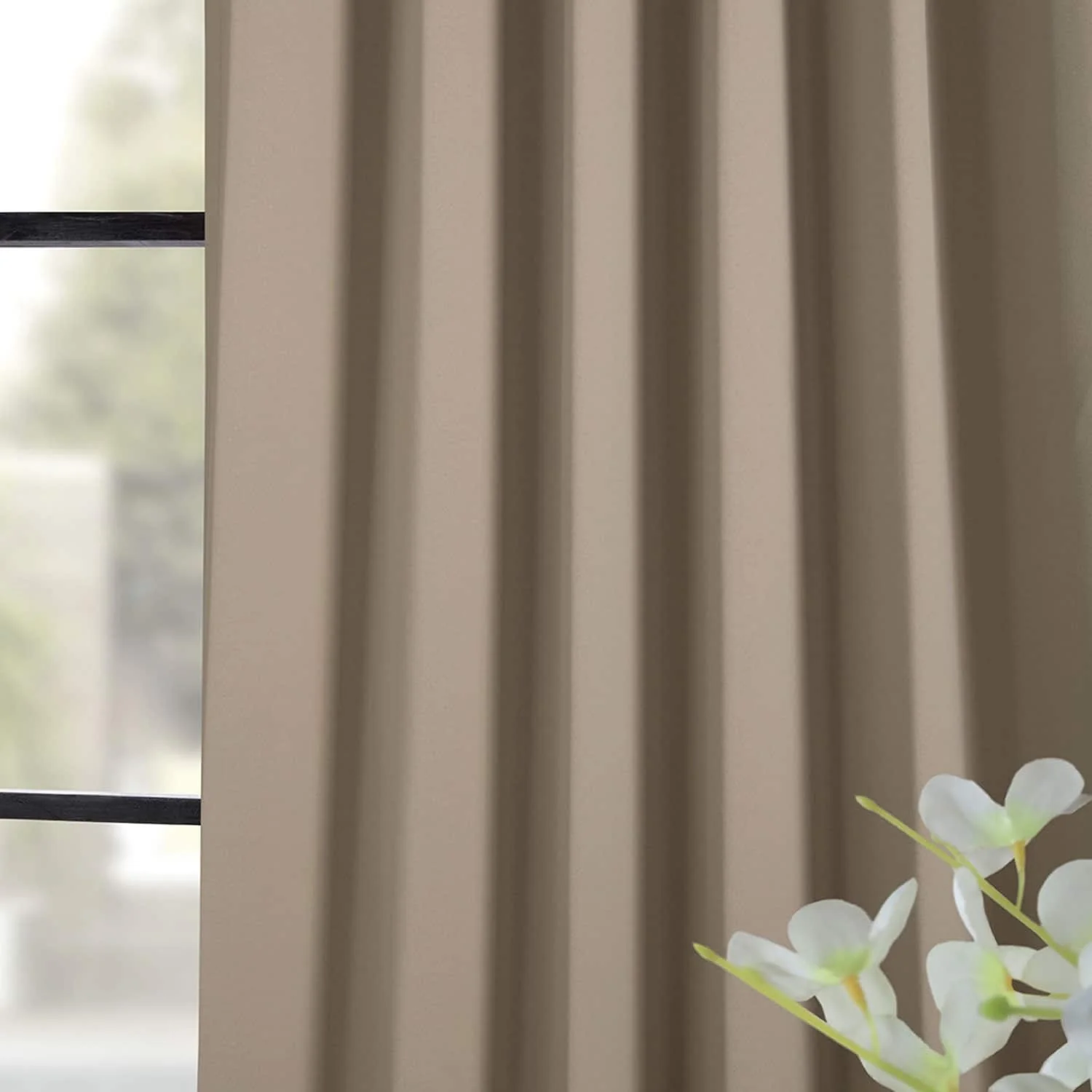 Exclusive Fabrics Room Darkening 108-inch Curtain Panel Pair