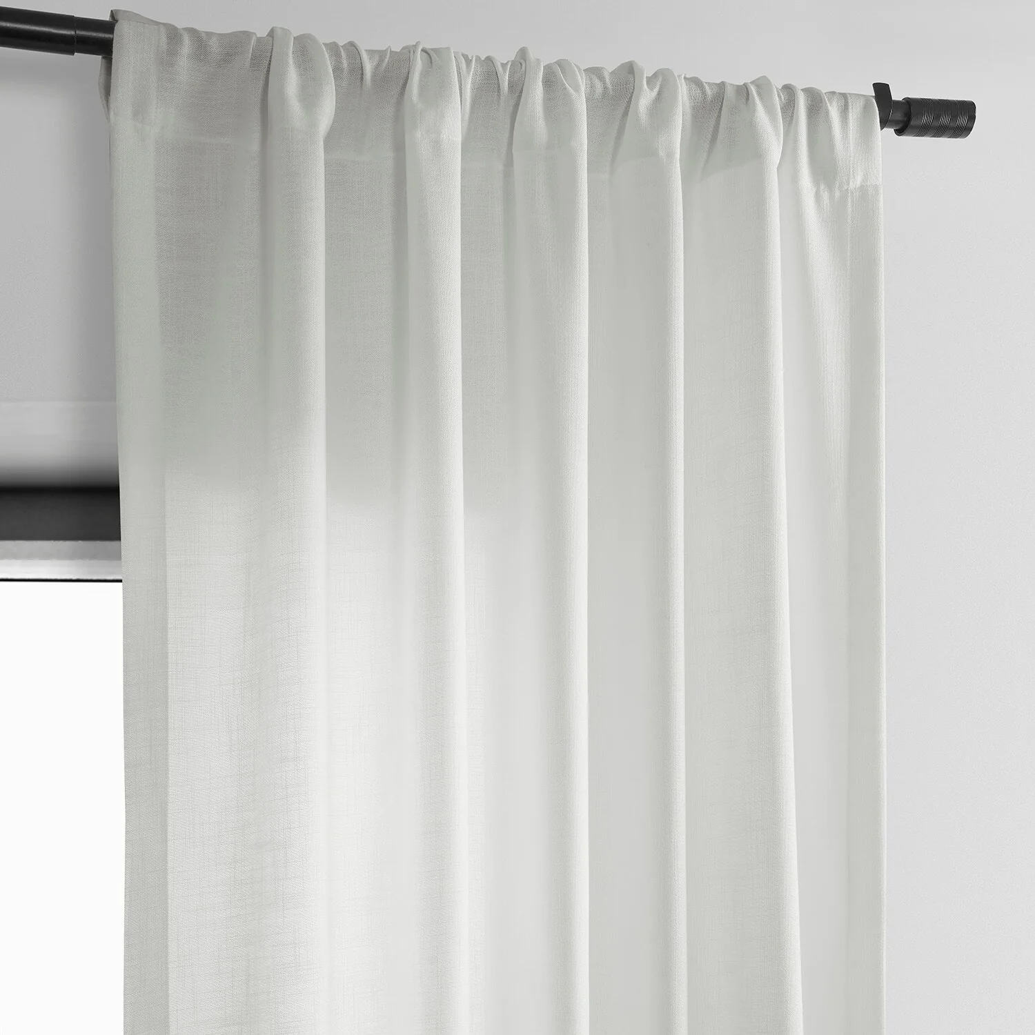 Exclusive Fabrics Classic Faux Linen Curtain (1 Panel)