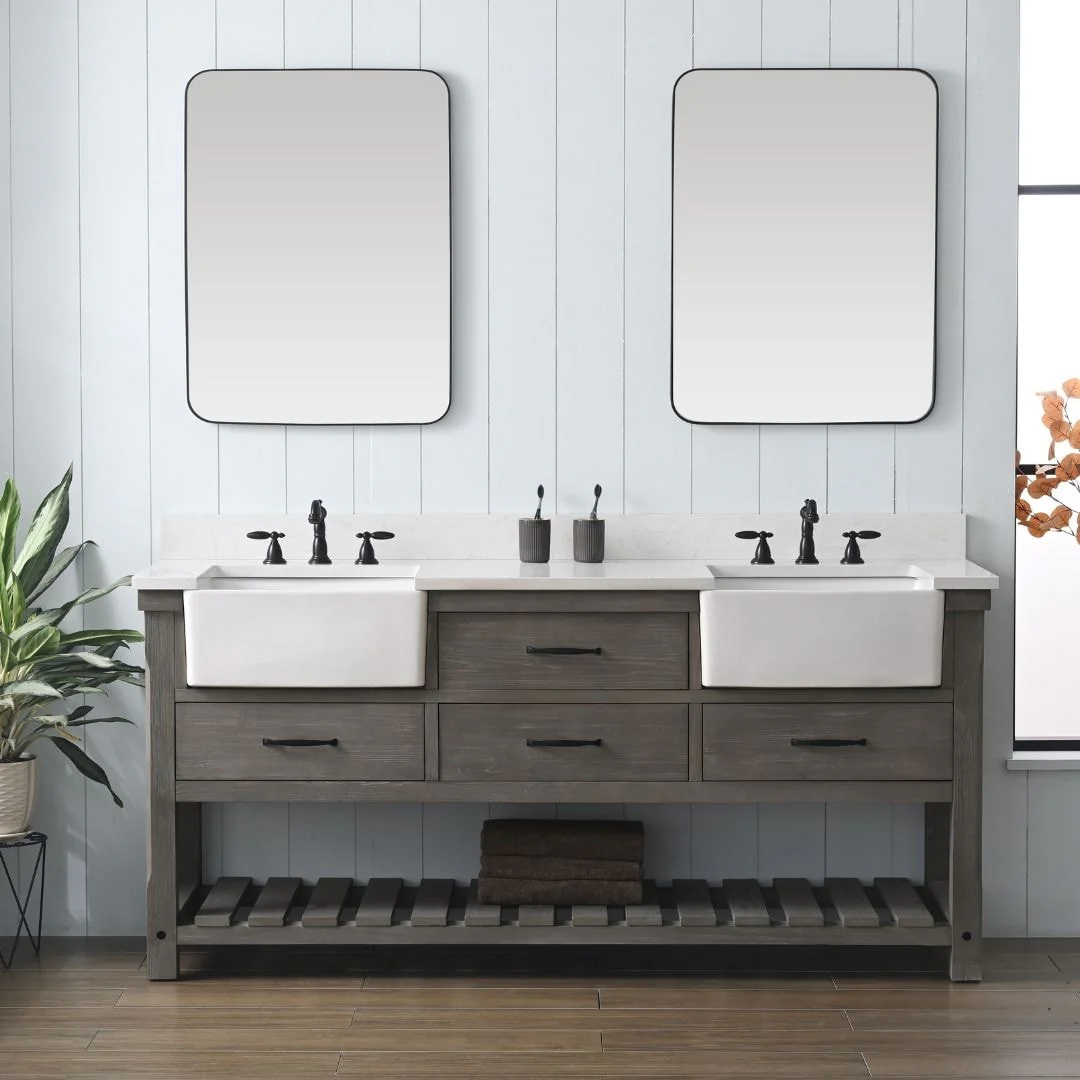 Sudio Design Bathroom Vanity Wesley Weathered Collection.