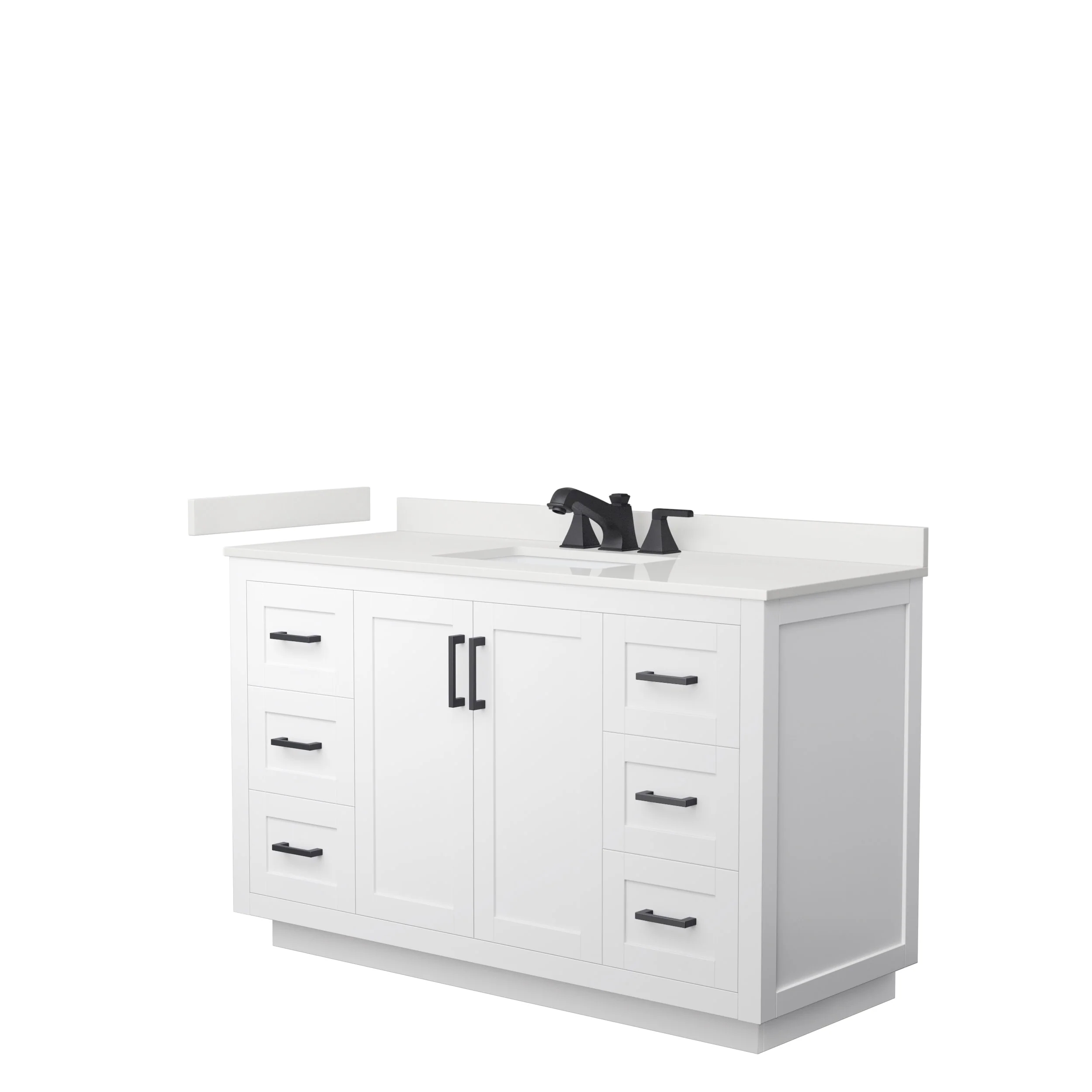 Miranda 54-inch Single Vanity, Quartz Top
